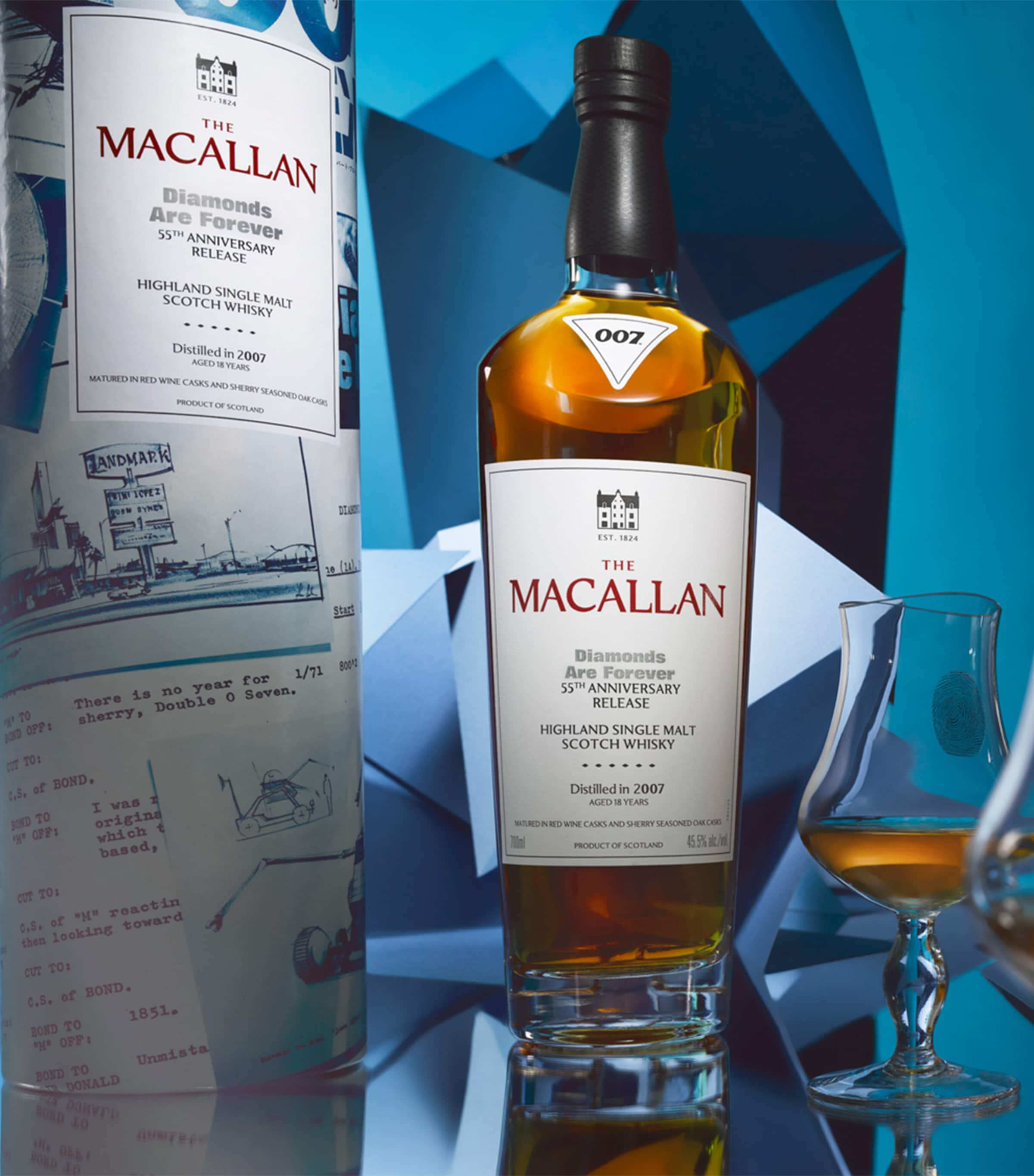 The Macallan 18-Year-Old Diamonds Are Forever 55th Anniversary Single Malt Scotch Whisky (70cl) Image 5