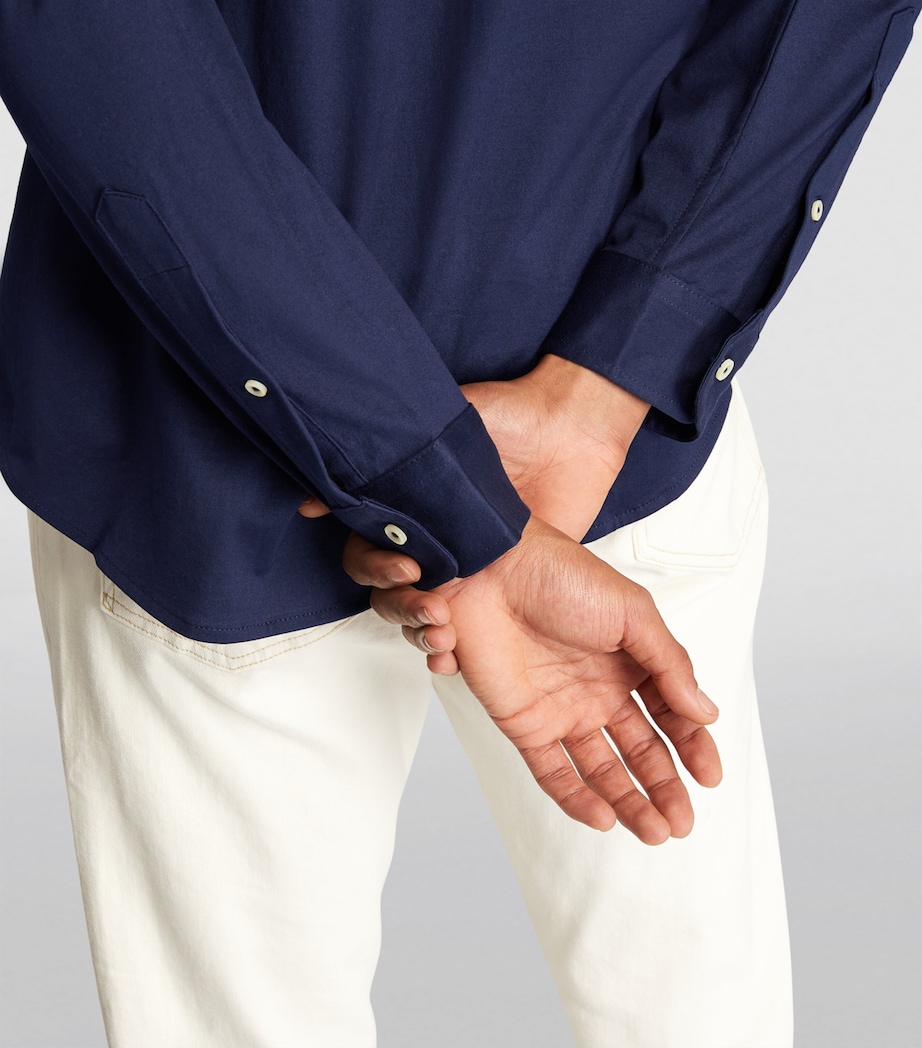 Cotton Shirt NVY Image 7