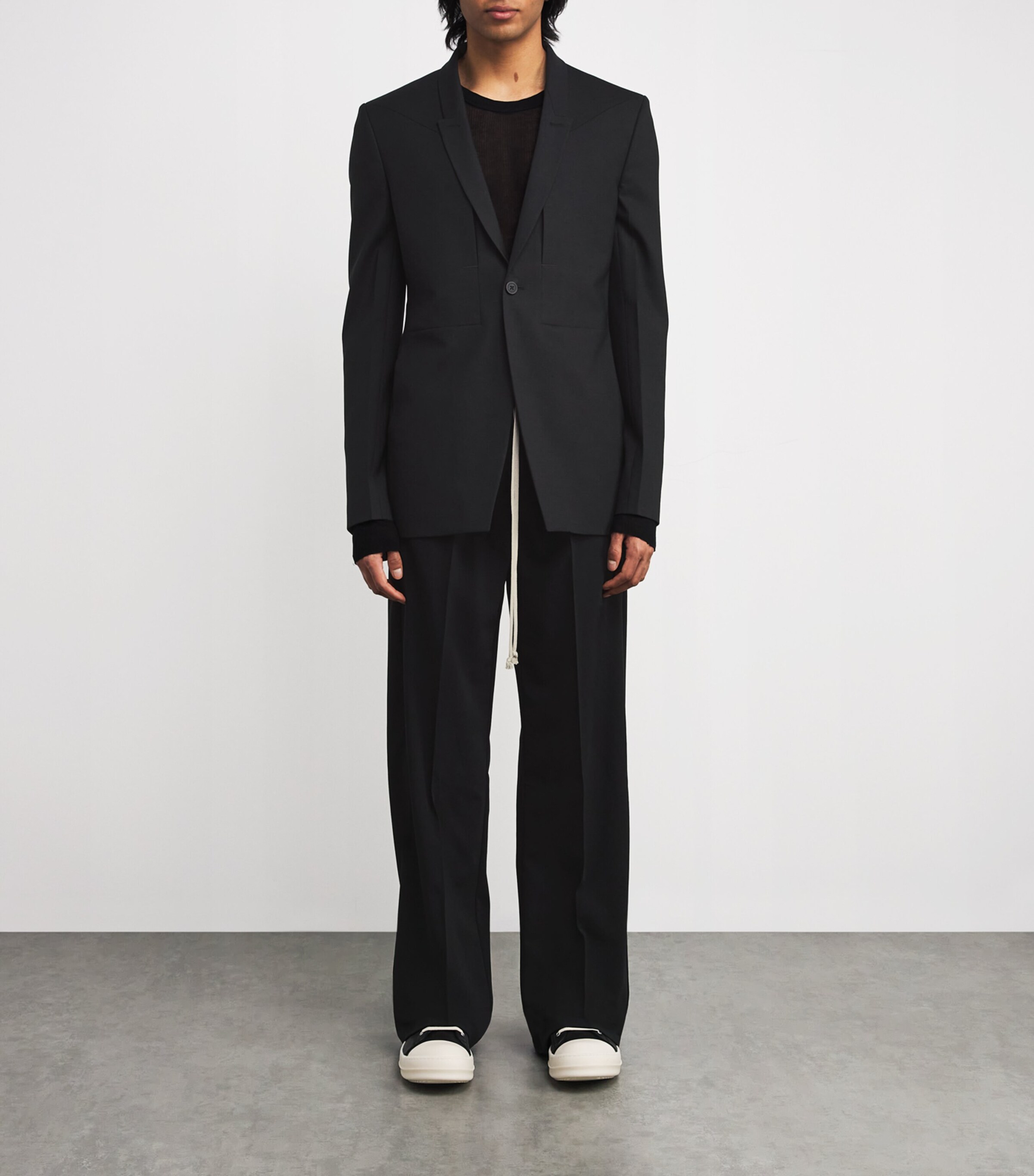 Wool Dietrich Drawstring Trousers 09/BLACK Image 2