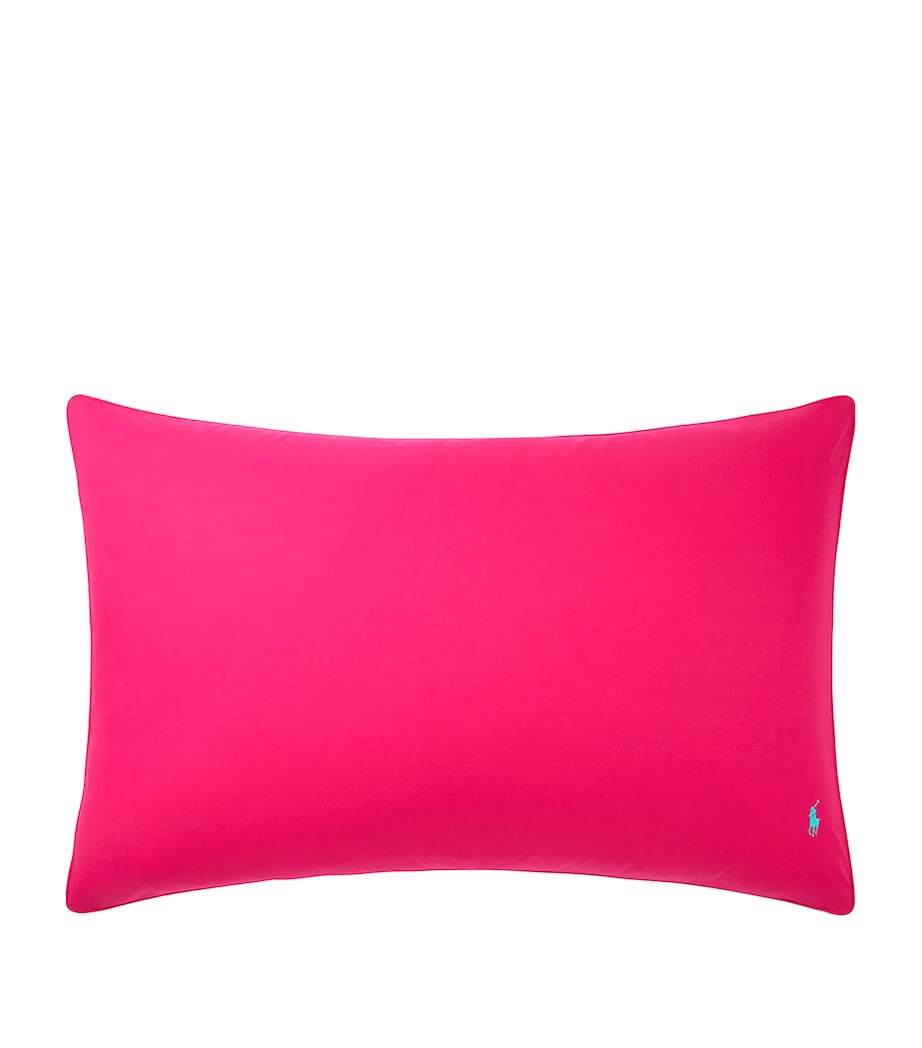Ralph Lauren Home Cotton Polo Player Pillowcase (50cm x 75cm) Pinksky Image 2