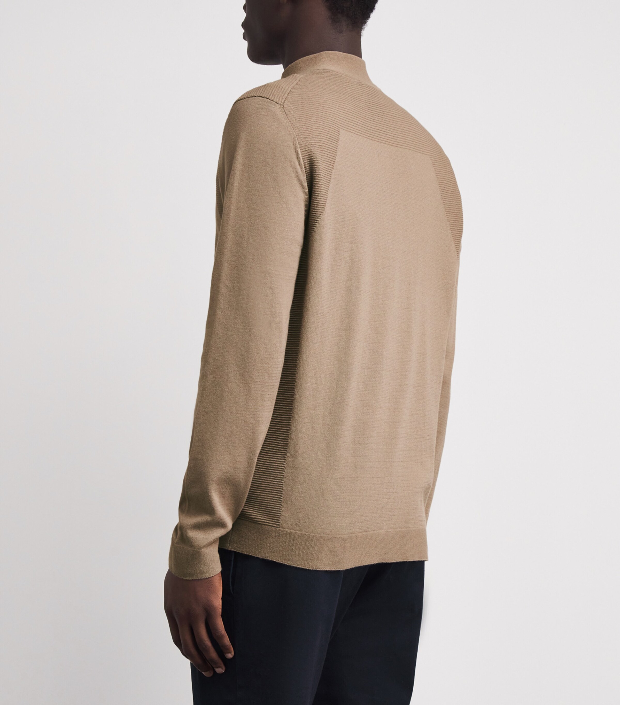 BOSS Mens Momentum Lite Quarter-Zip Sweatshirt Light Pastel Image 5