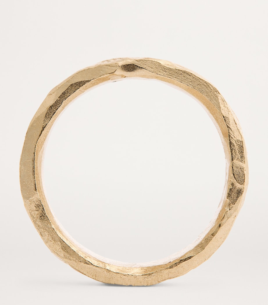 Yellow Gold Hallmark Band Ring GOLD Image 2