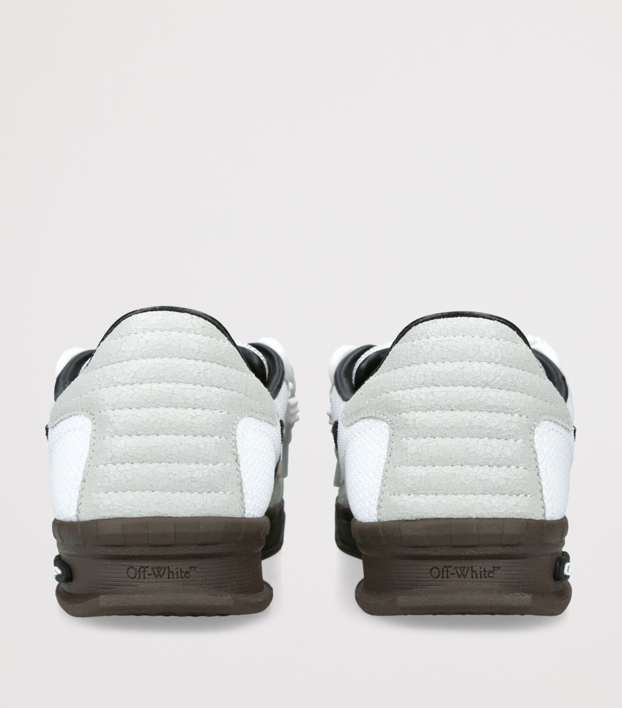 Off-White Leather End of Play Low-Top Sneakers White/blk Image 2