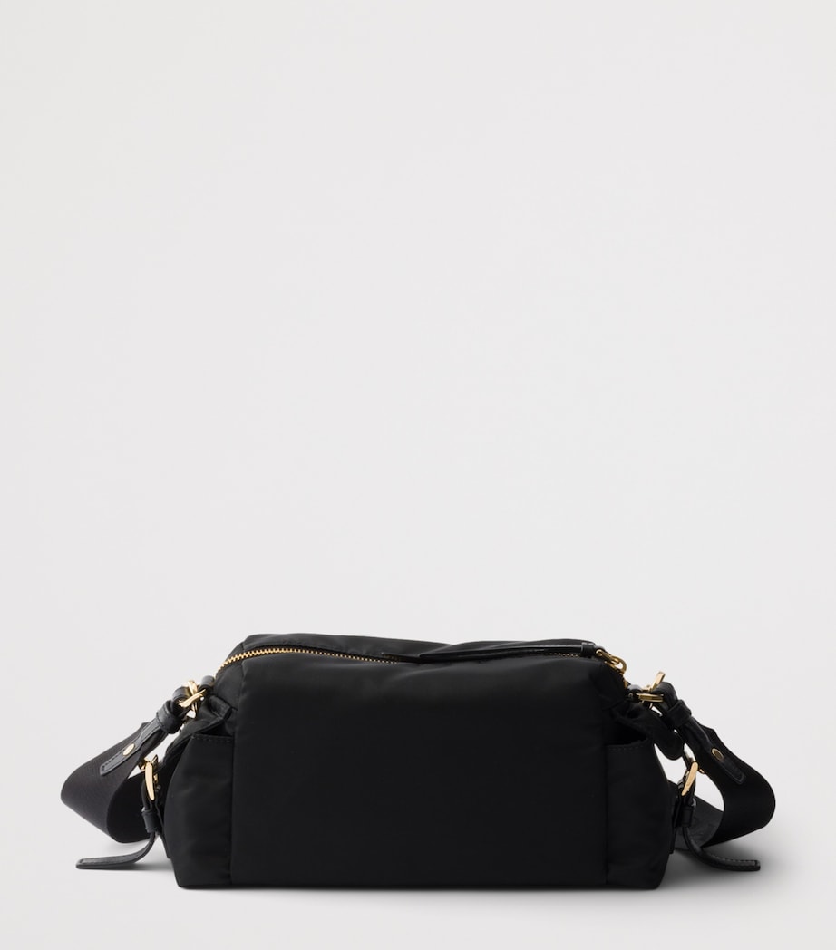 Prada Small Re-Nylon and Leather Explore Shoulder Bag Black Image 3