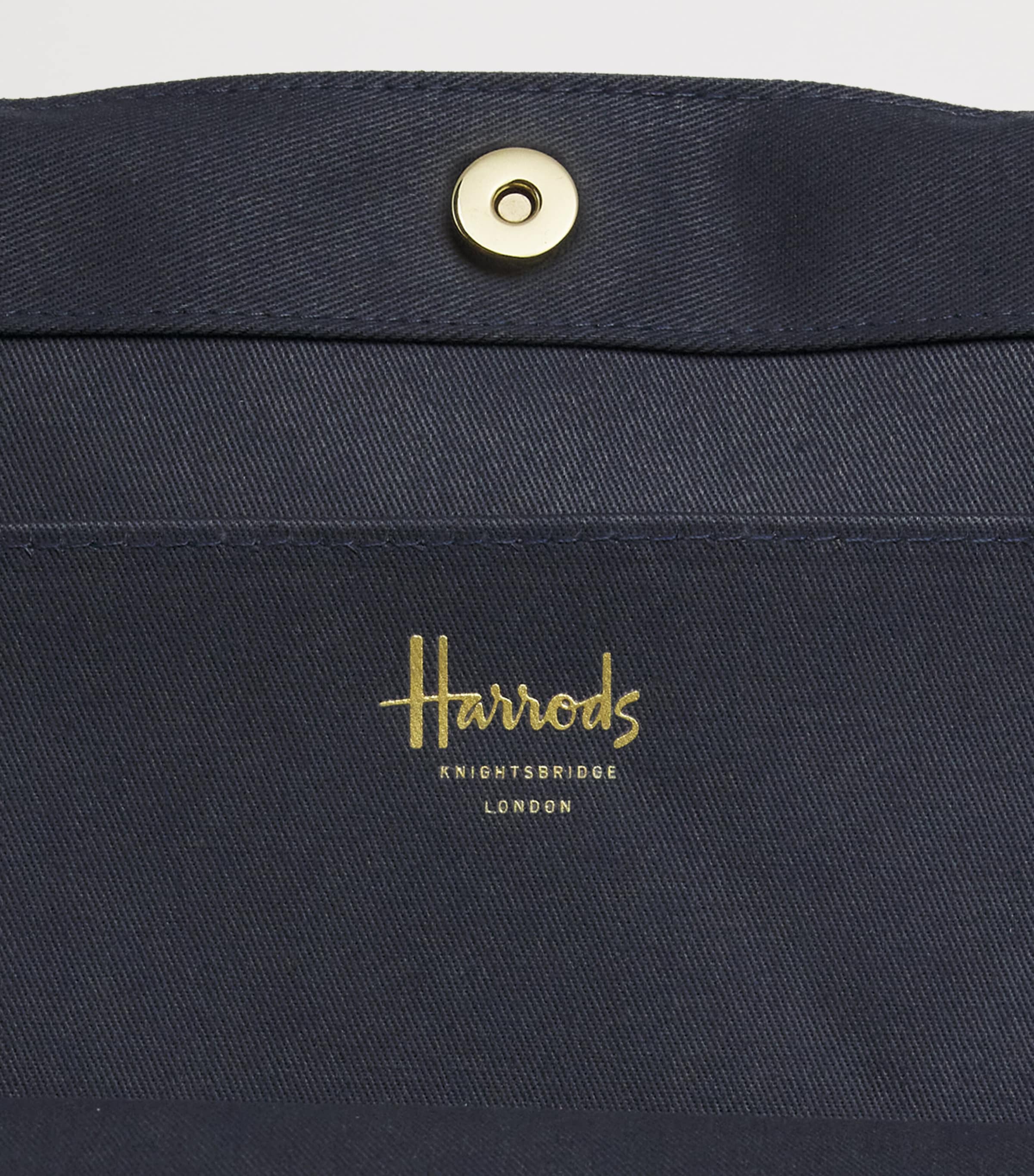 Harrods Large Great British Tote Bag Navy Image 3
