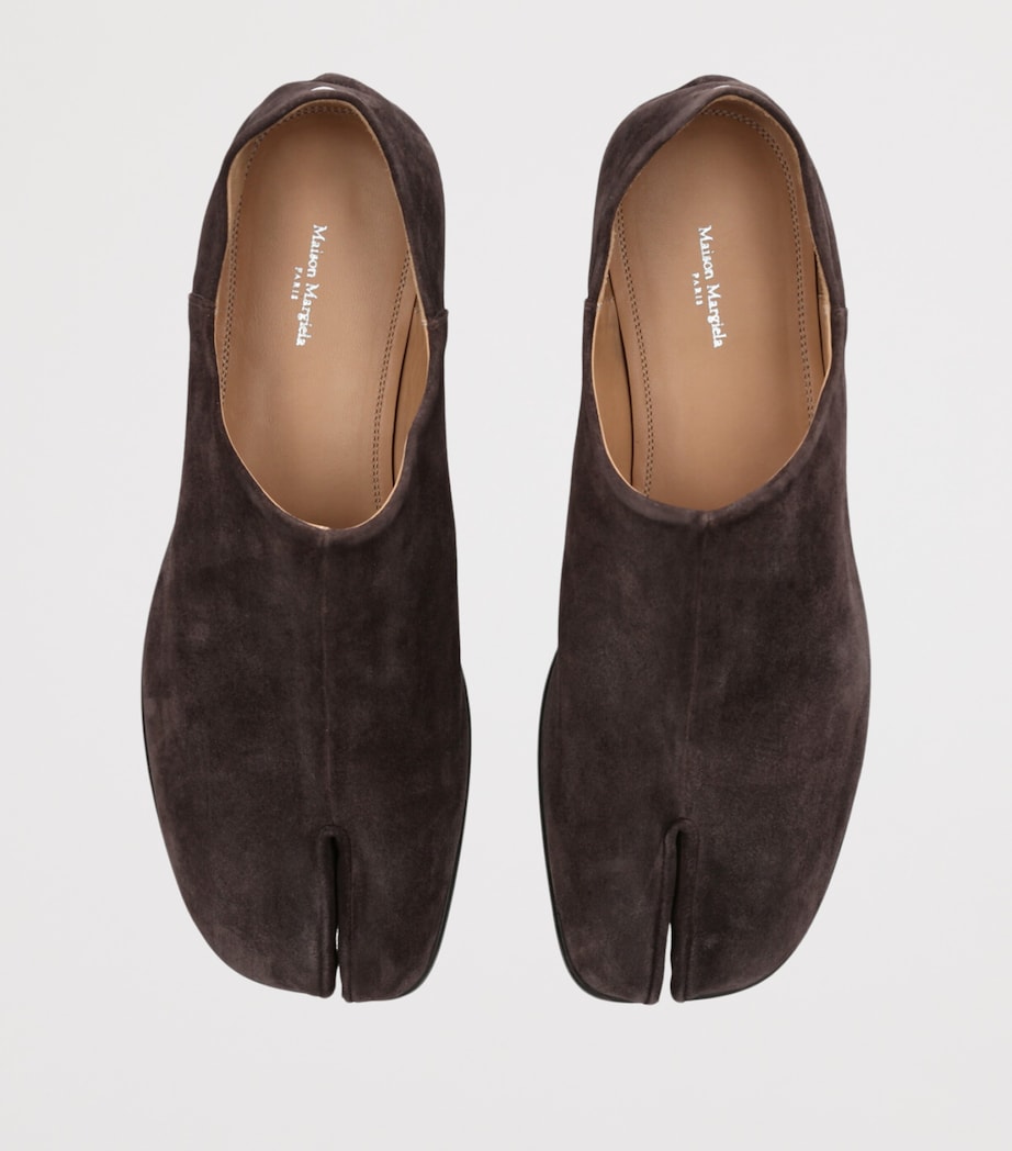 Suede Tabi Babouche Loafers DARK BROWN Image 4