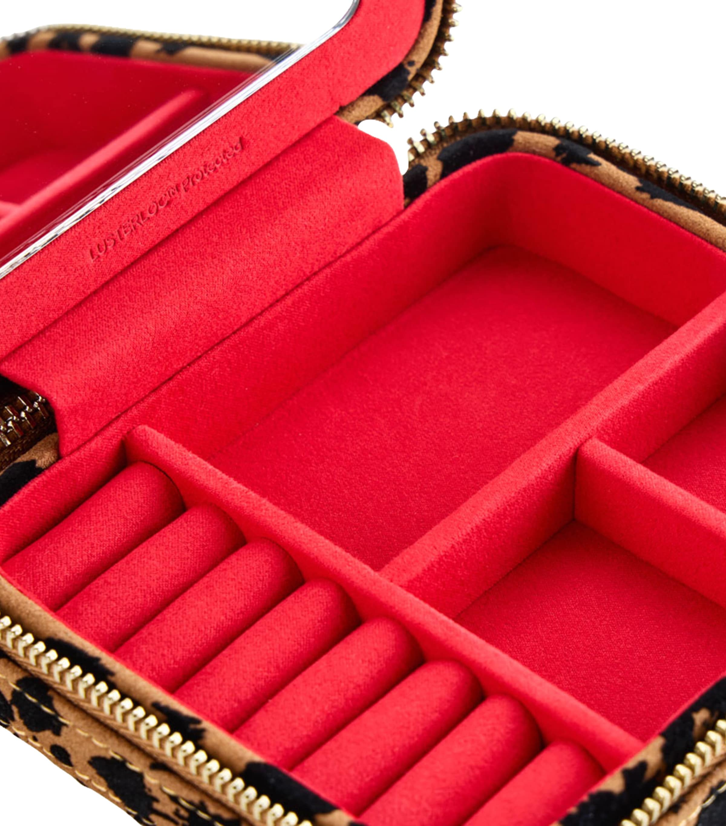 Nubuck Savanna Travel Jewellery Case TAN Image 6