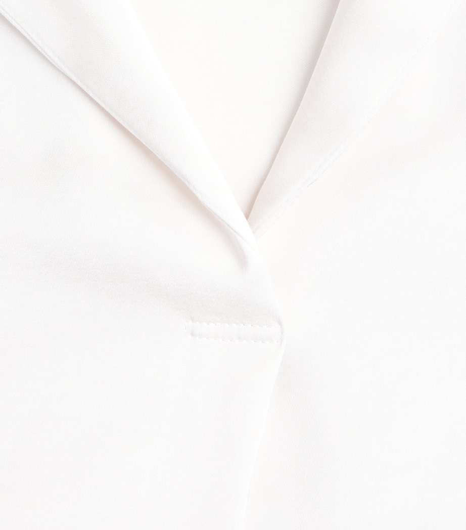 Claudie Pierlot Womens Satin Blouse Ivory Image 6