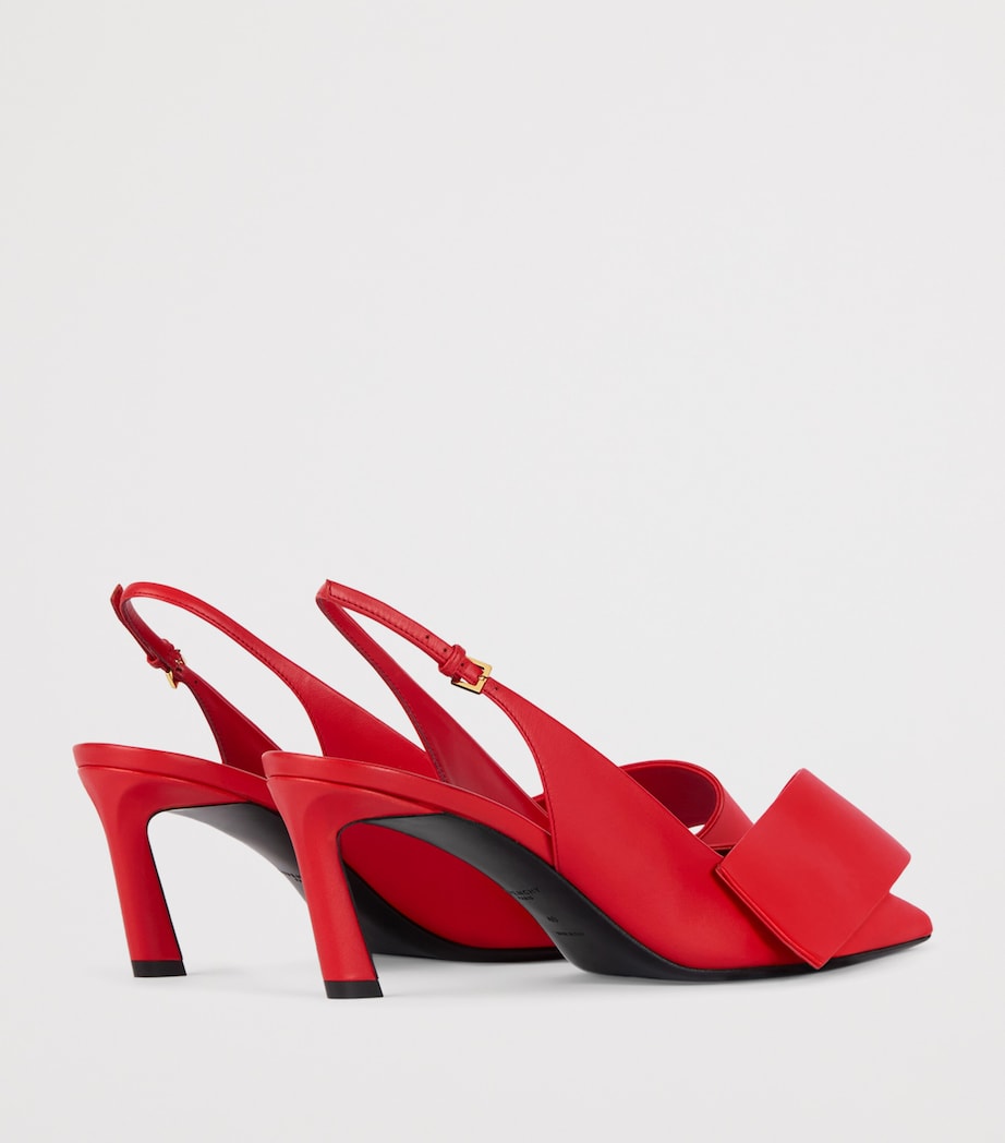 Givenchy Leather Twisted Ribbon Slingback Heels 65 Image 6