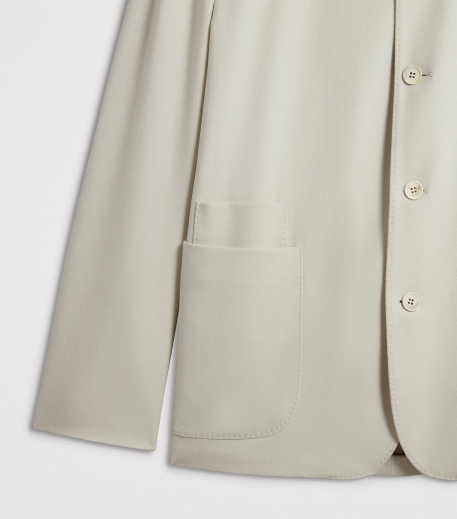 Cashmere-Blend Technical Jacket 100WHITE Image 5