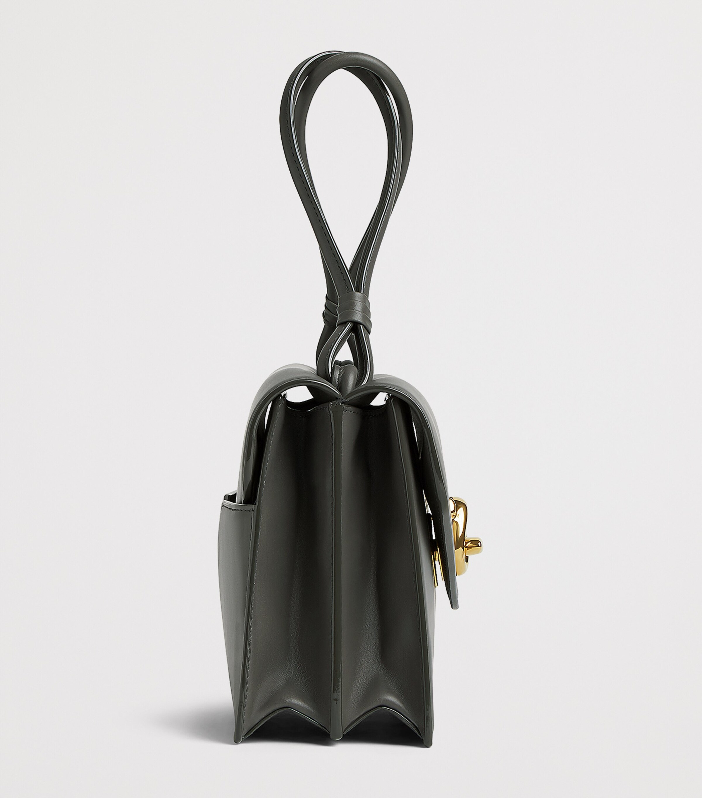 Bottega Veneta Leather Nodo Piano Top-Handle Bag Image 3