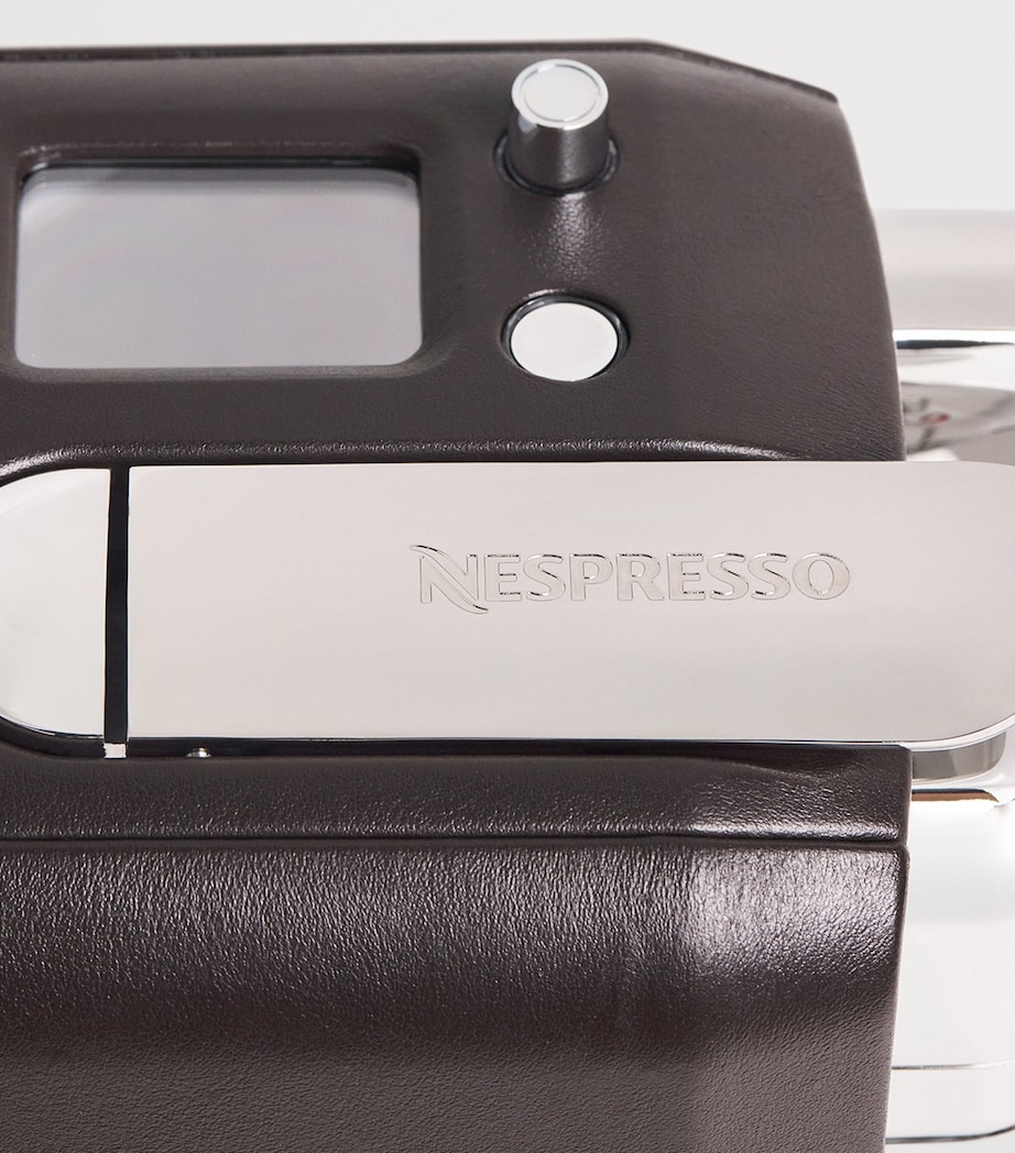 Giobagnara x Nespresso Leather-Trim Creatista Plus Coffee Machine Nappa Moka Image 5