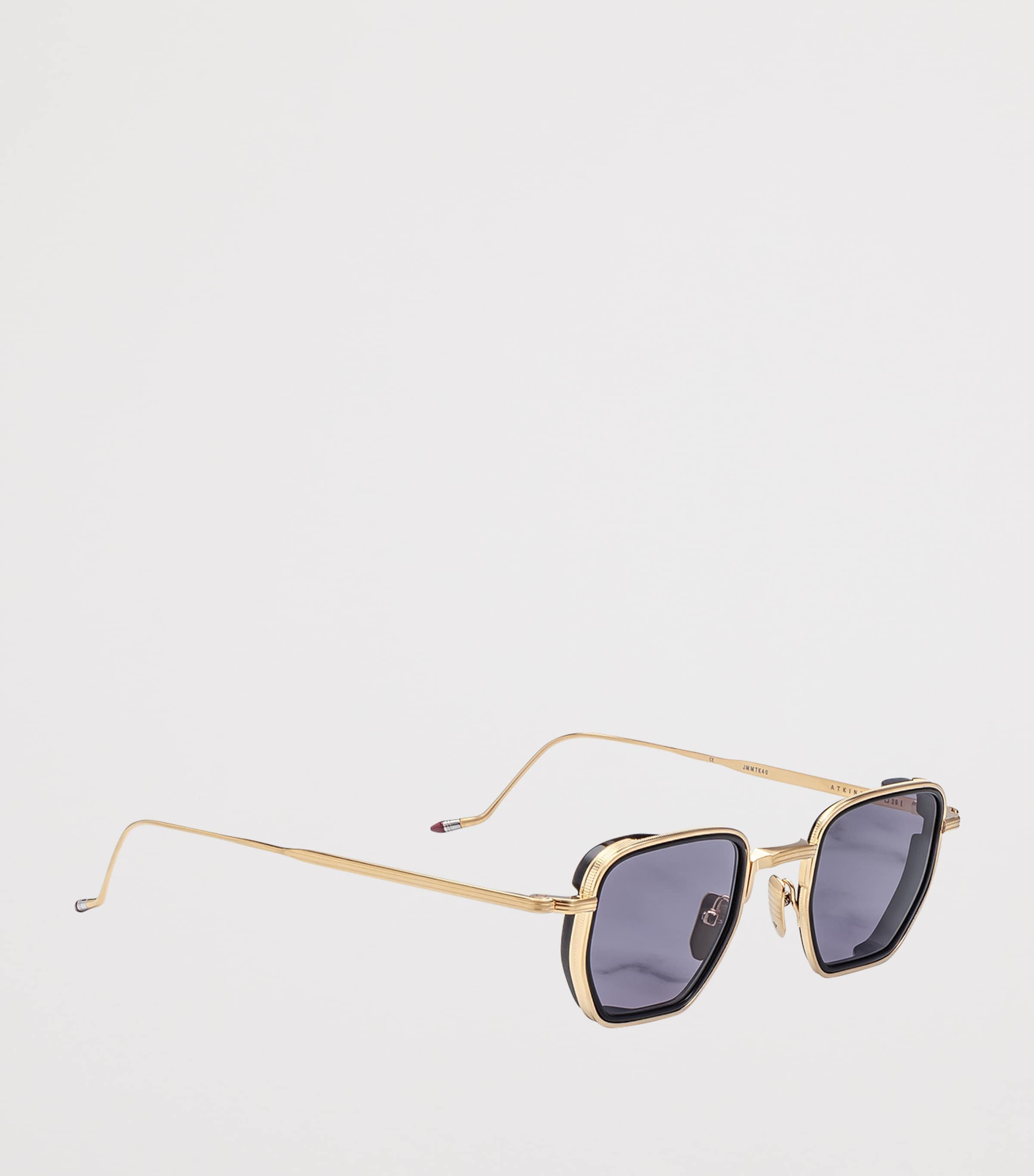 Jacques Marie Mage Atkins Square Sunglasses Gold Image 2