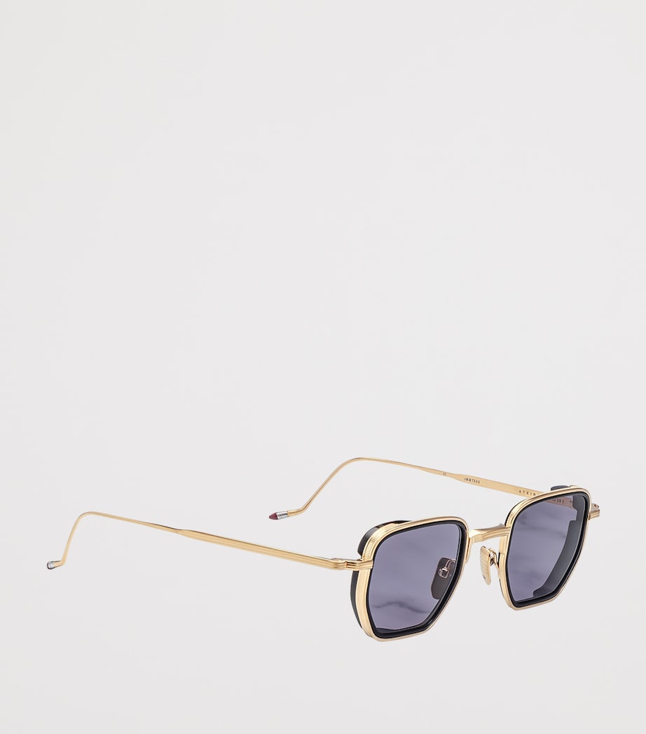 Jacques Marie Mage Atkins Square Sunglasses Gold Image 2