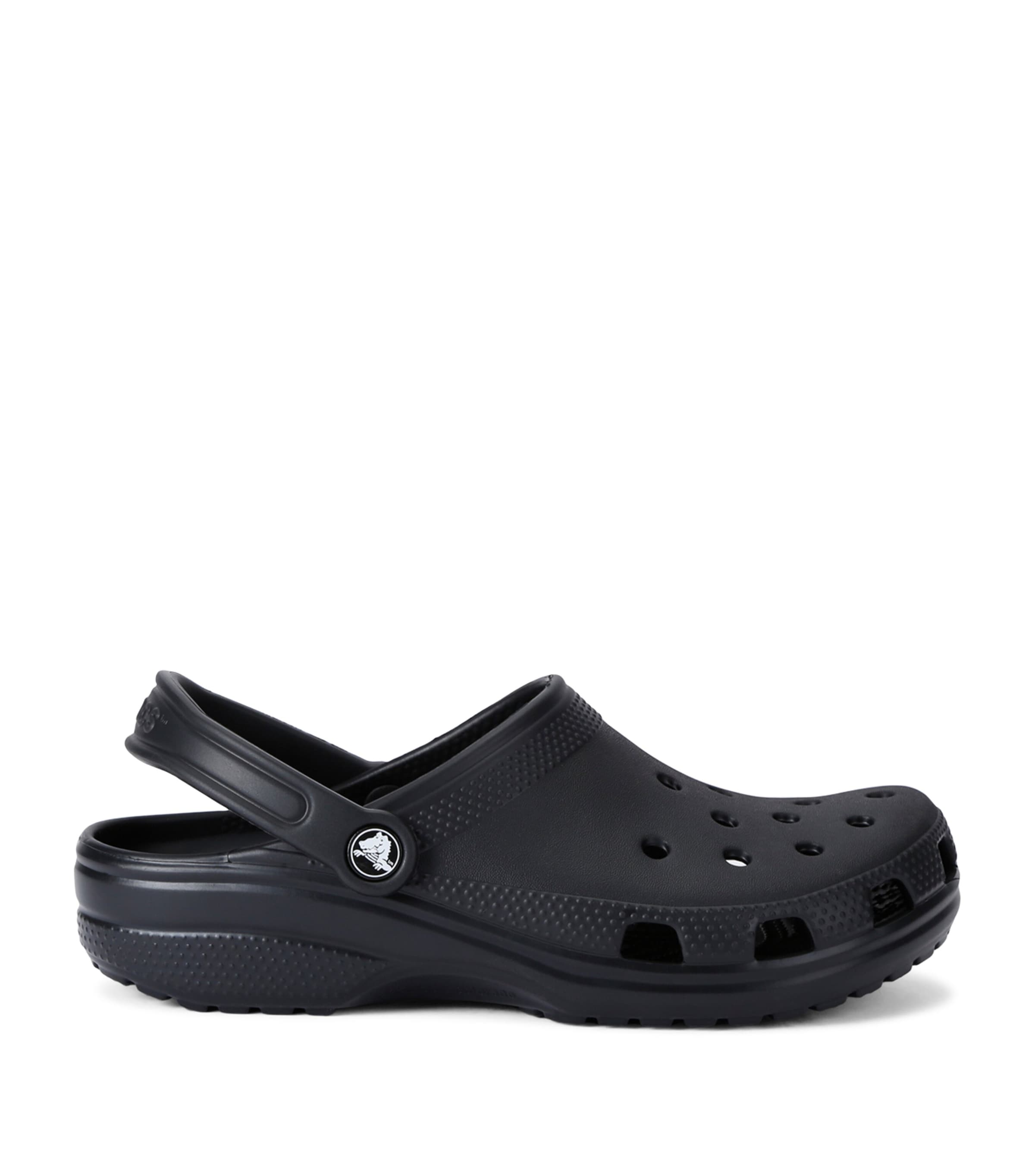 Crocs Classic Rubber Clogs In Black