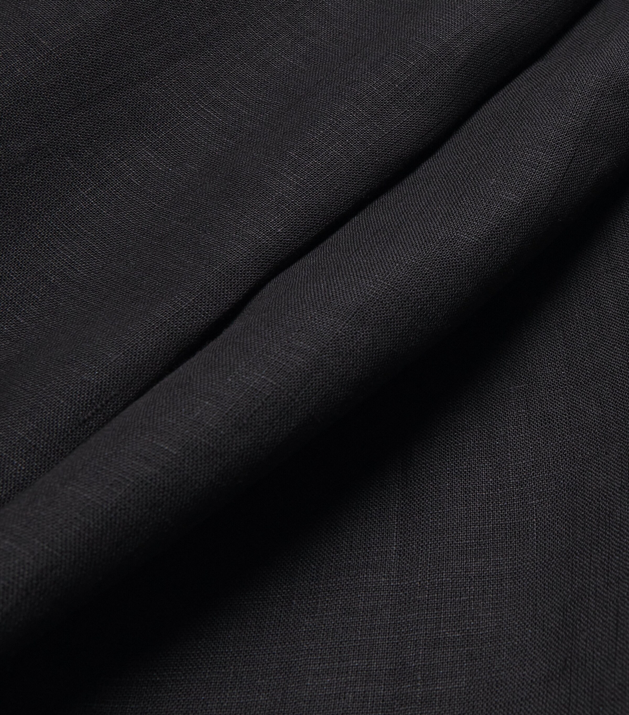 Studio Nicholson Mens Linen Rafe Shirt Darkest Navy Image 5