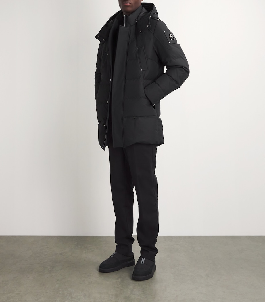 Down-Padded Cloud Parka Coat 305 - BLK/BLK Image 2