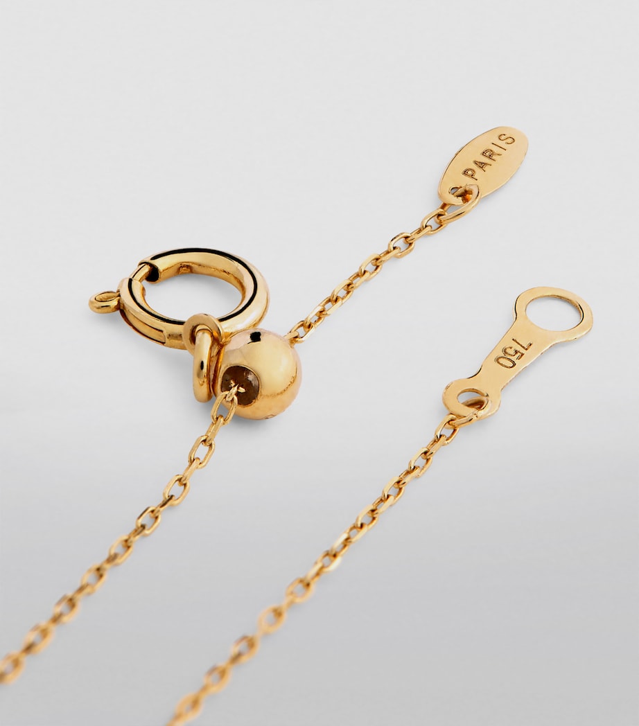 Yellow Gold and Emerald Hang Up Bracelet GOLD Image 7