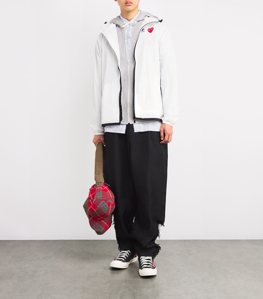 x K-Way Nylon Water-Resistant Jacket WHITE Image 2