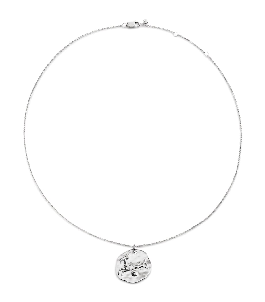 Monica Vinader Sterling Silver Capricorn Zodiac Necklace Sterling Silver Image 1