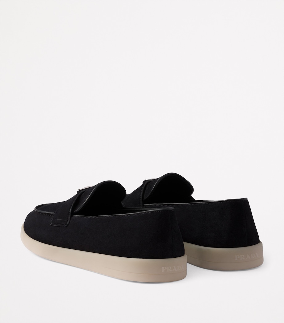 Suede Logo Loafers F0632 Image 3