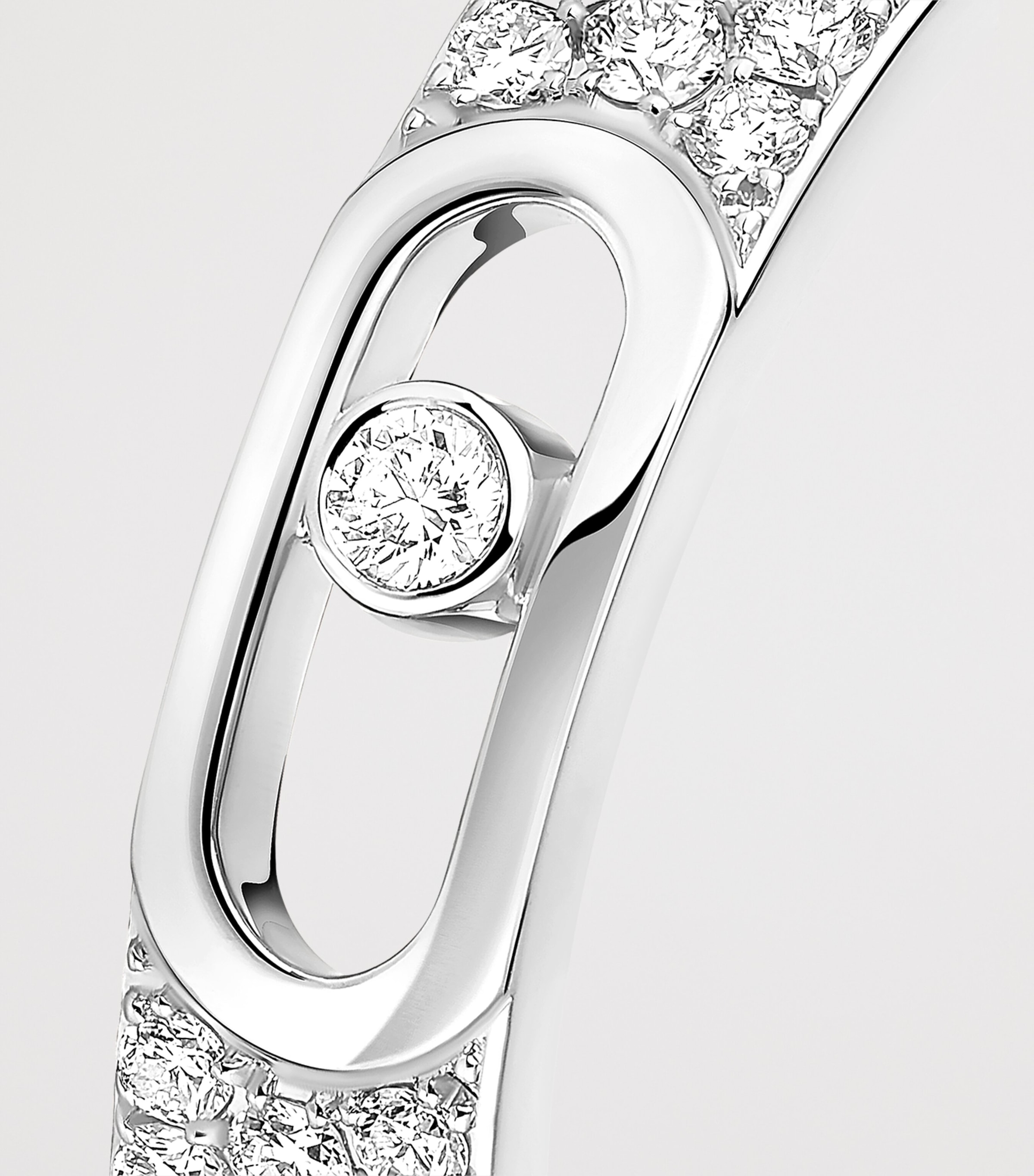 Messika Move Joaillerie White Gold and Diamond Pavé Wedding Ring White Gold Image 3