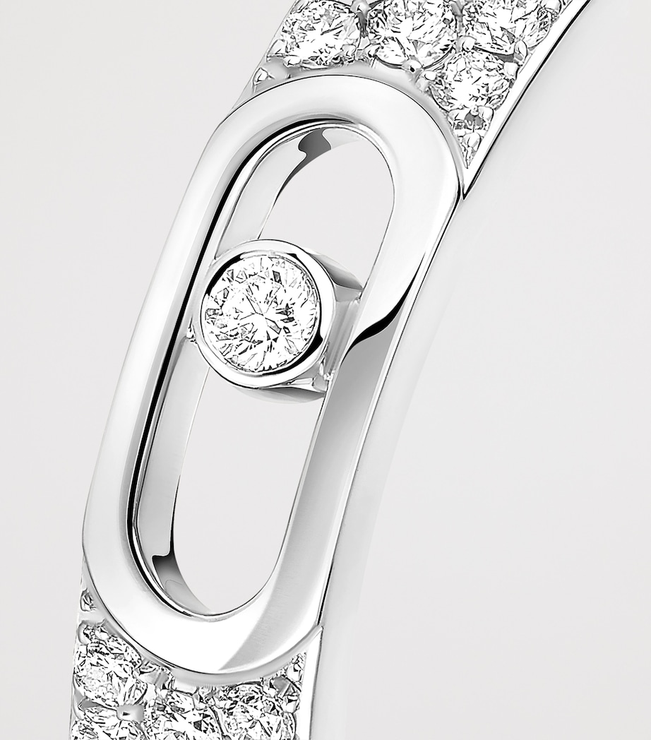 Messika Move Joaillerie White Gold and Diamond Pavé Wedding Ring White Gold Image 3