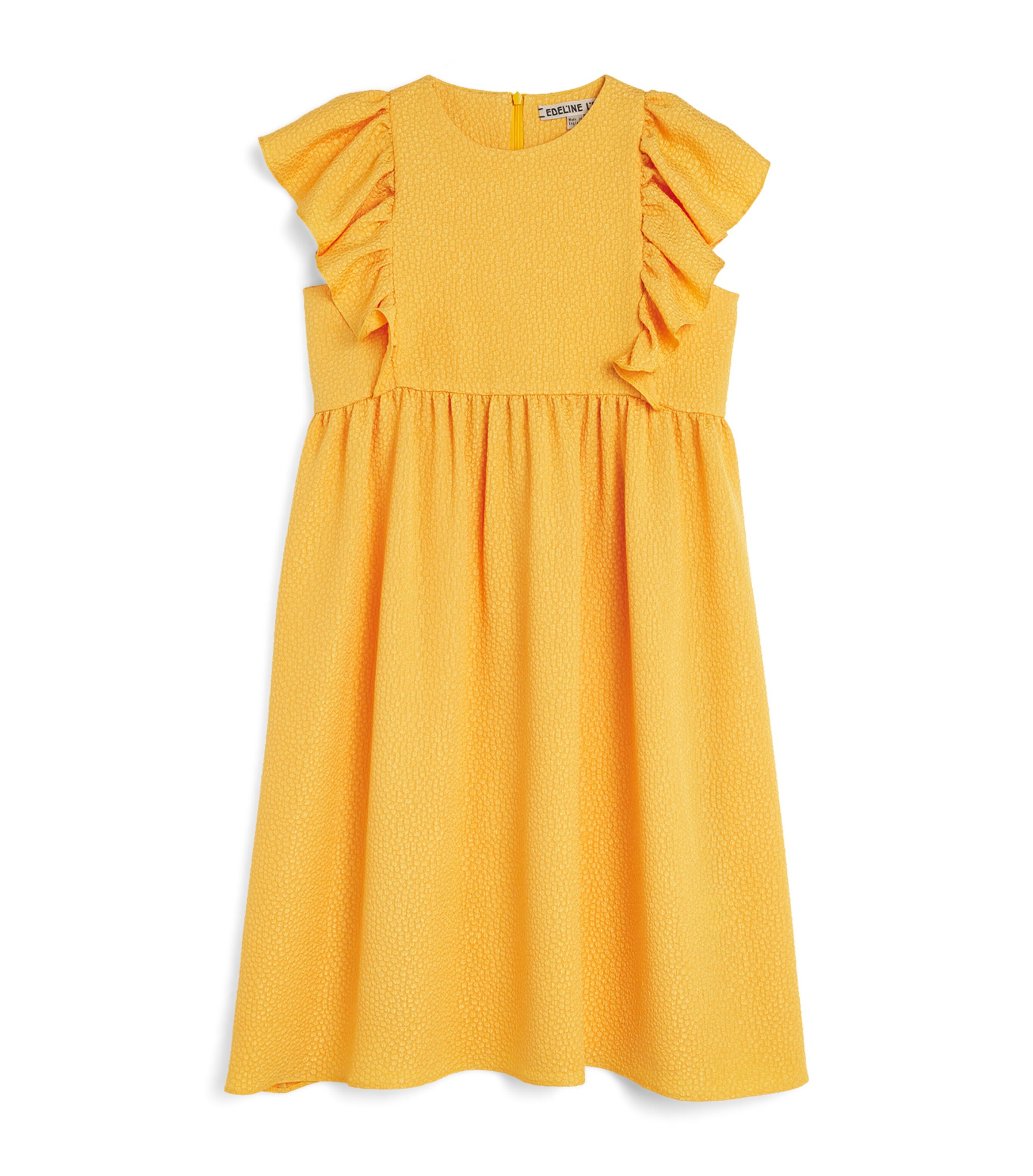 Shop Edeline Lee Belted Dress In Yellow