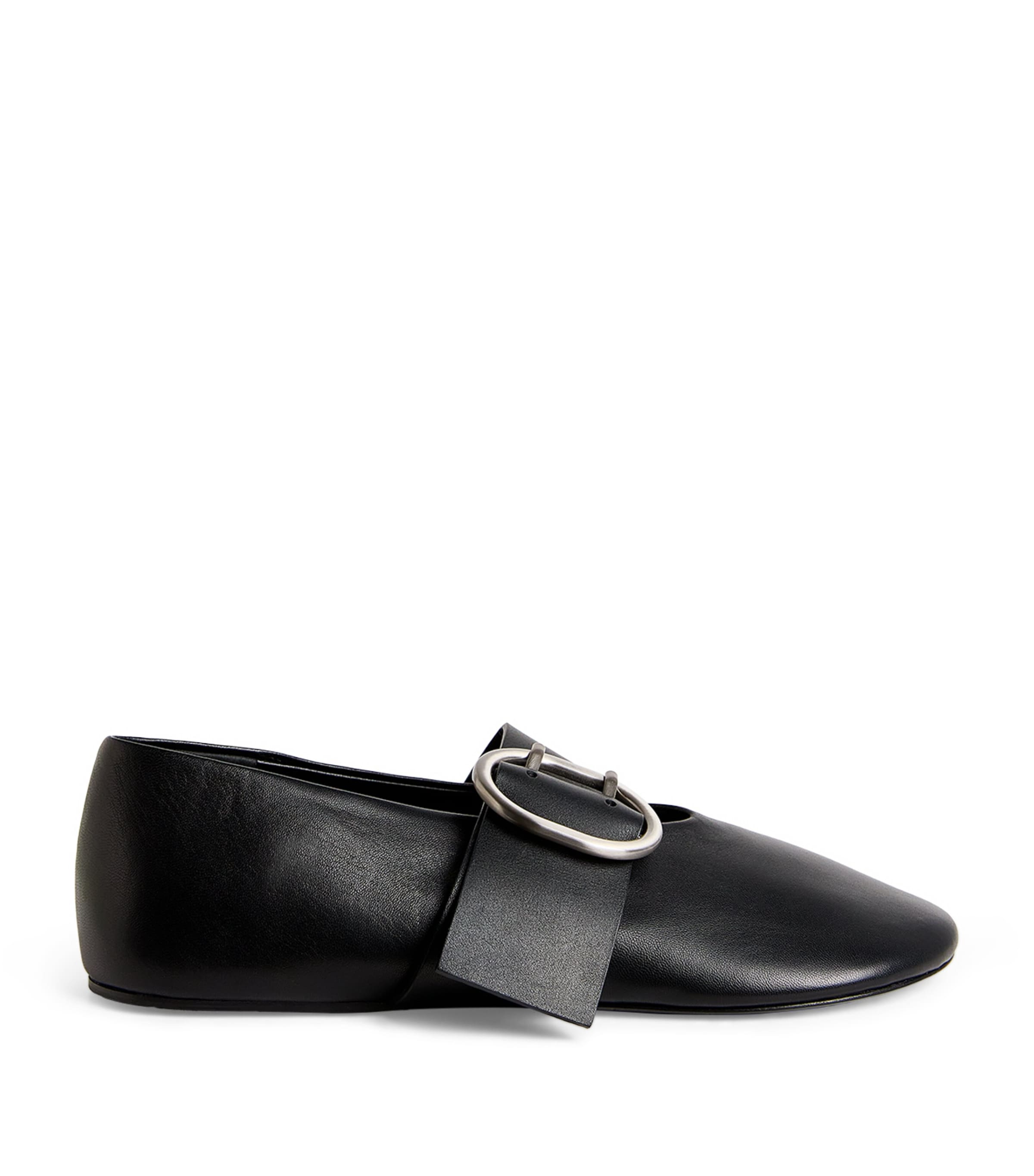 VIP【関税送料無料】希少 JIL SANDER BLACK LEATHER FLATS Jil Sander Black Leather Loafers Jil Sander