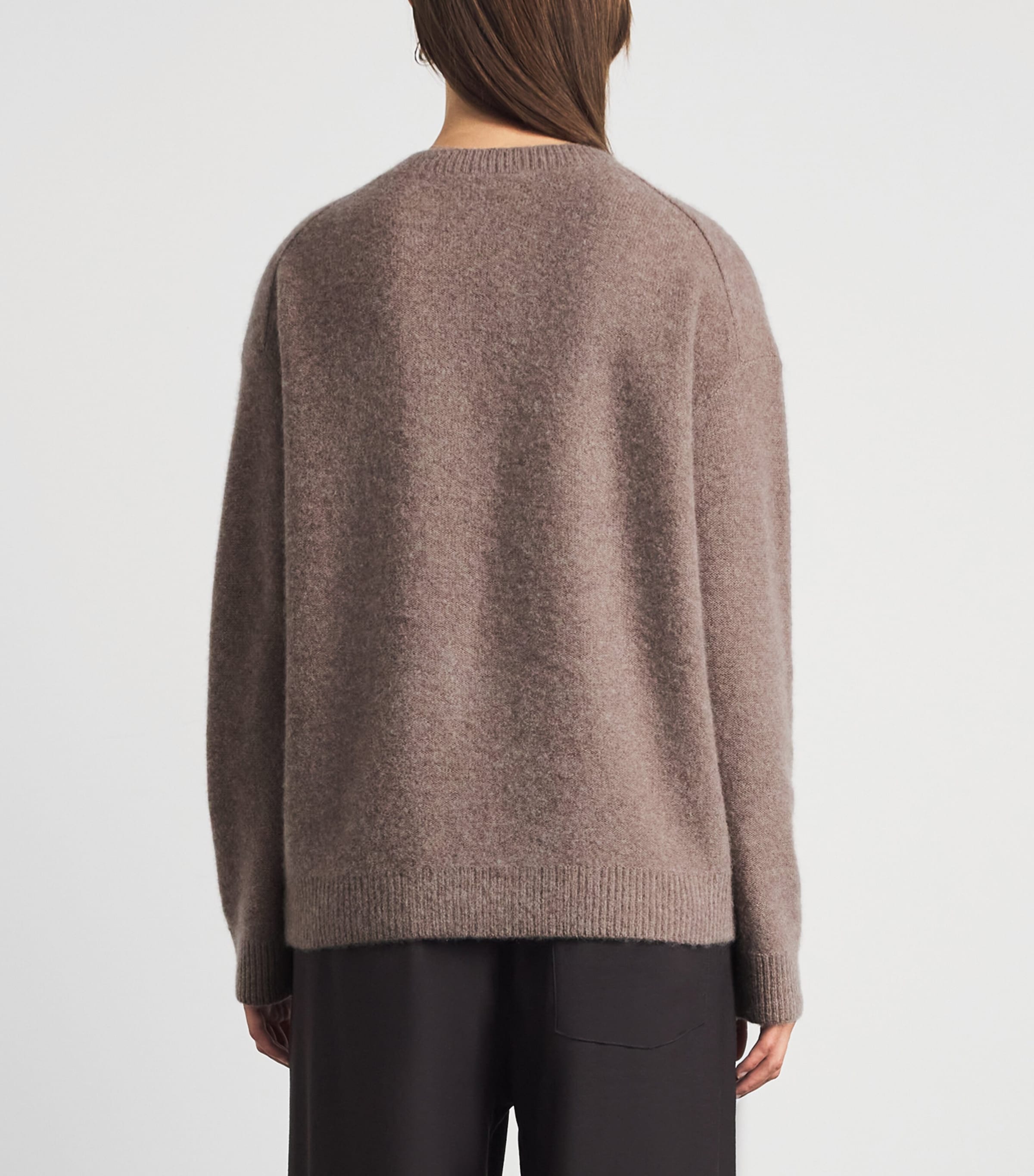 Vince Womens Boiled Cashmere Sweater H Doe Image 5