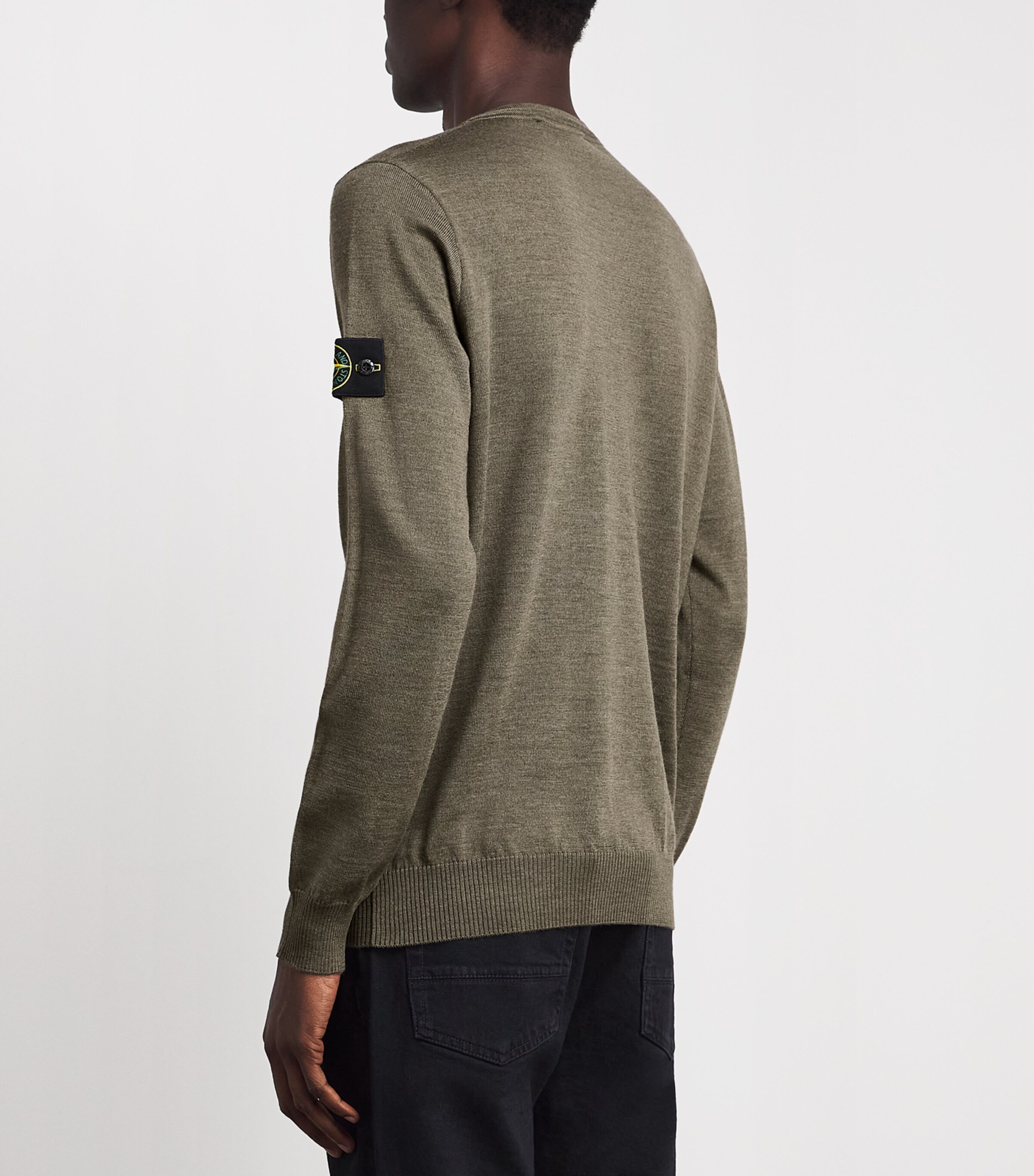 Stone Island Mens Compass Logo Sweater Image 5