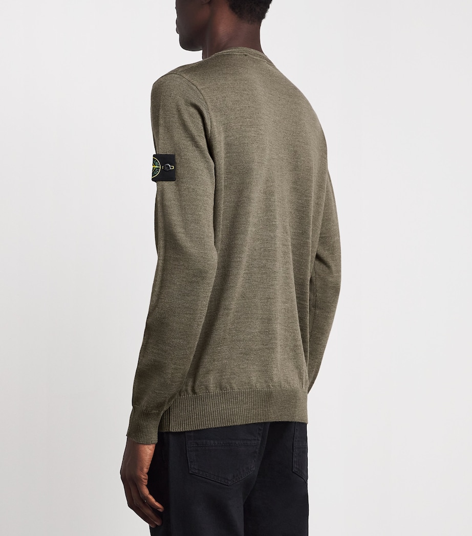 Stone Island Mens Compass Logo Sweater Image 5
