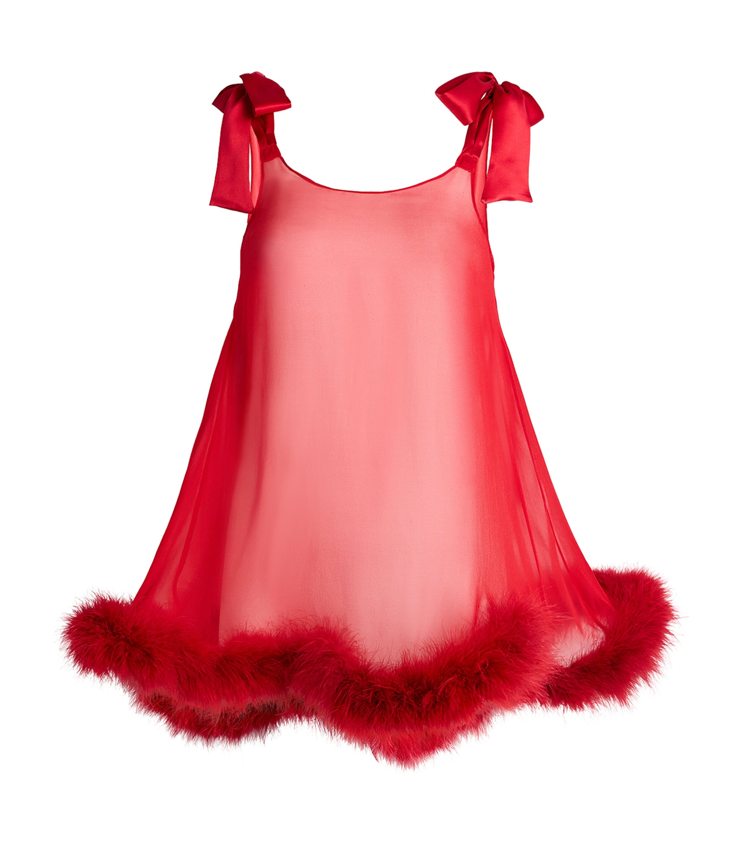 Gilda & Pearl Red Silk Brief Encounter Babydoll Dress | Harrods US