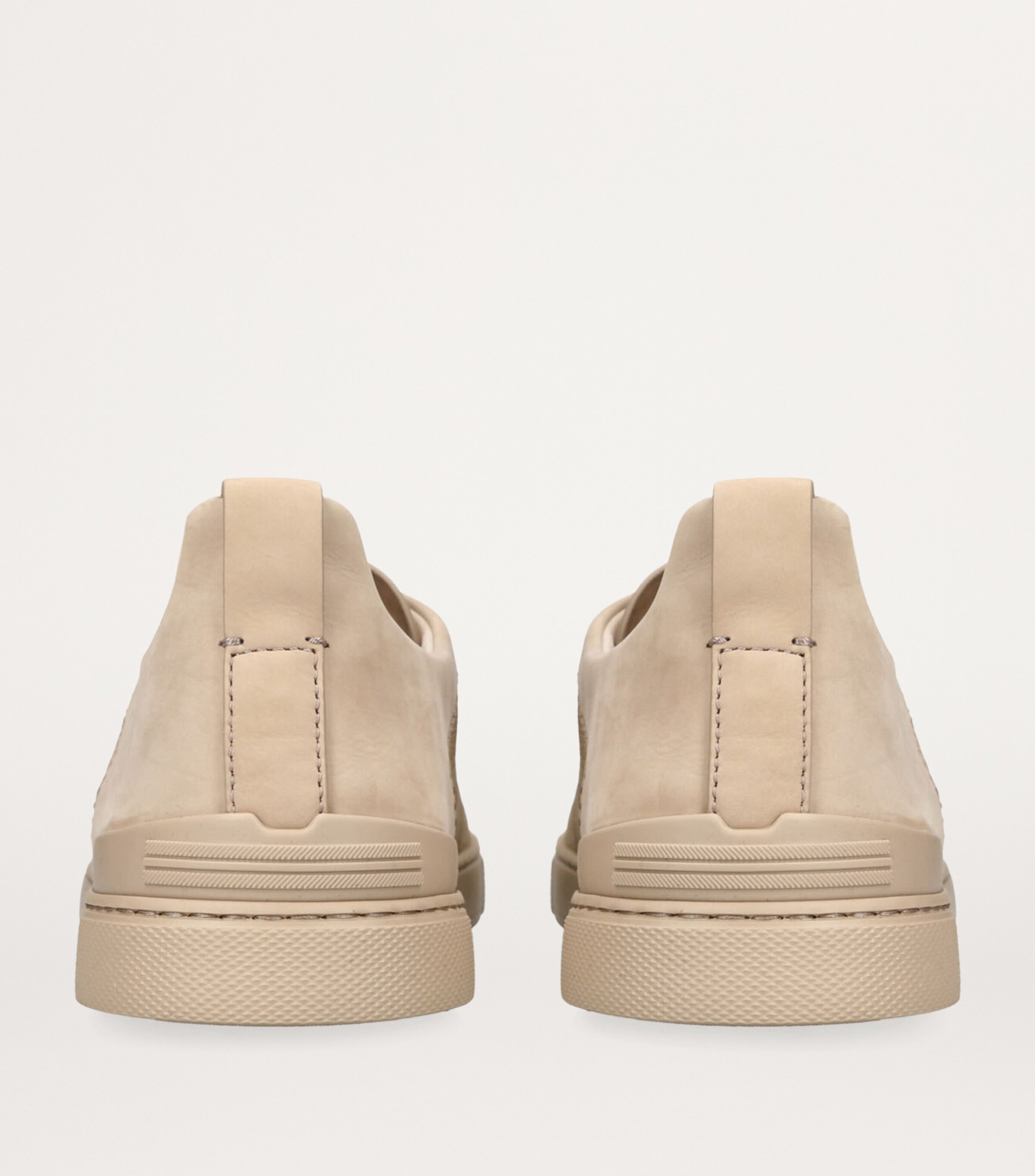 Crocodile Leather Triple Stitch SECONDSKIN Sneakers BEIGE Image 2