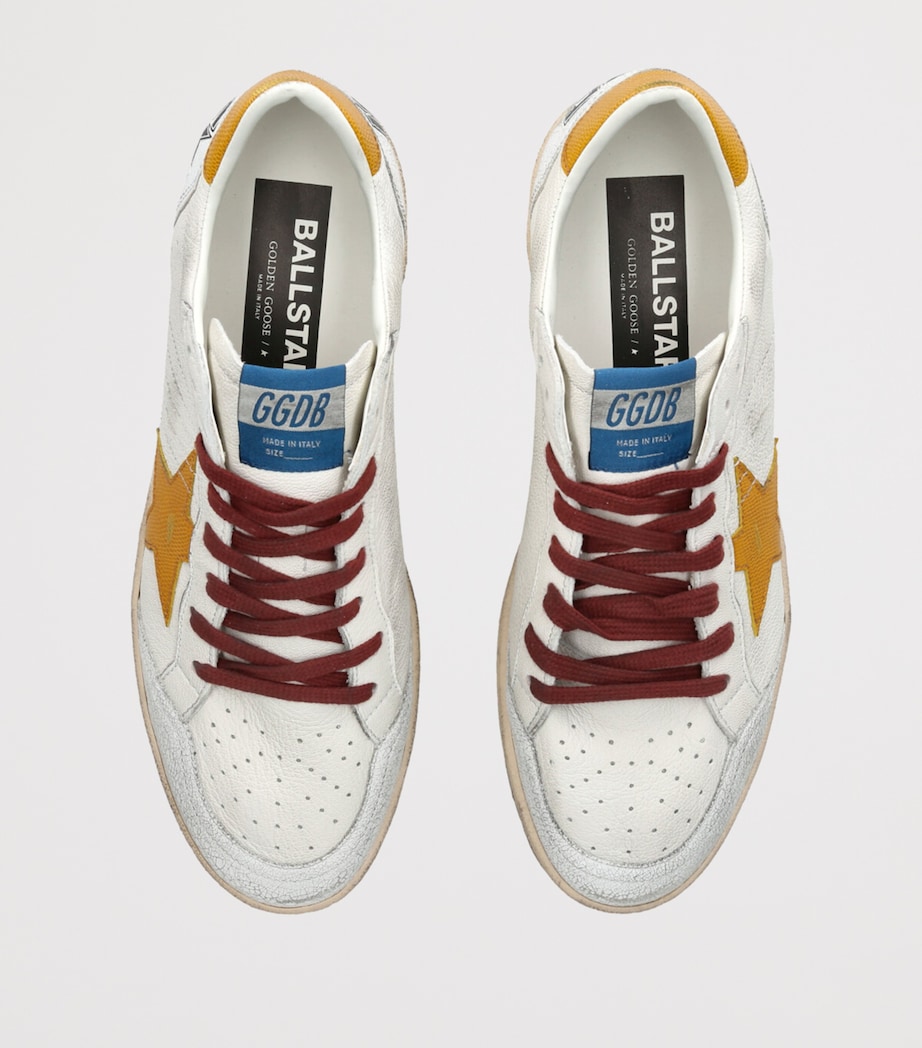 Golden Goose Leather Ball Star Sneakers White/comb Image 4