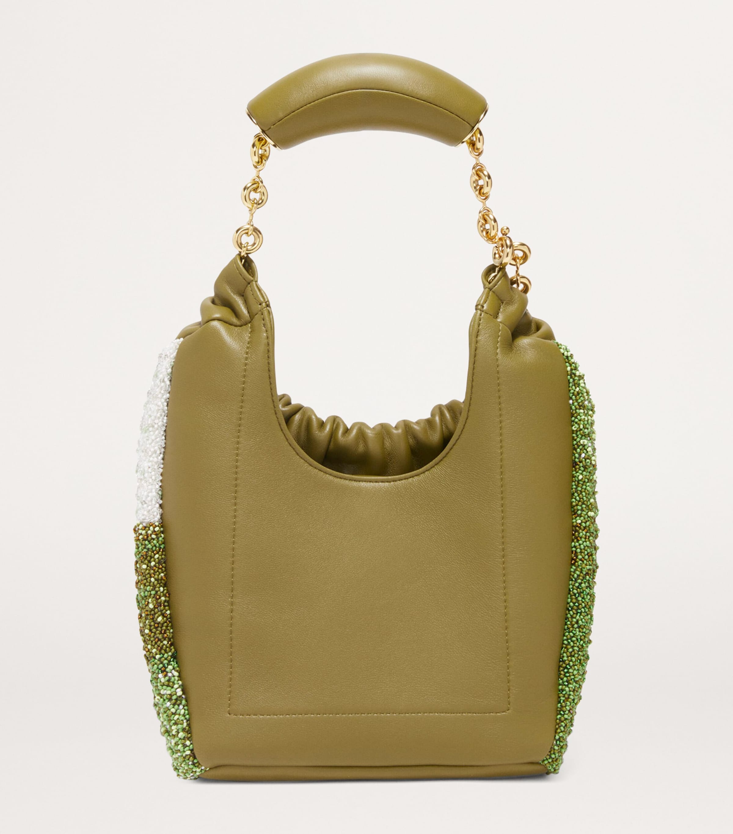 Mini Pug Squeeze Top-Handle Bag OLIVE Image 4