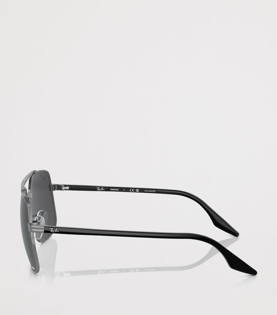 Ray-Ban Polarized+ Lenses Square Sunglasses Grey Image 3