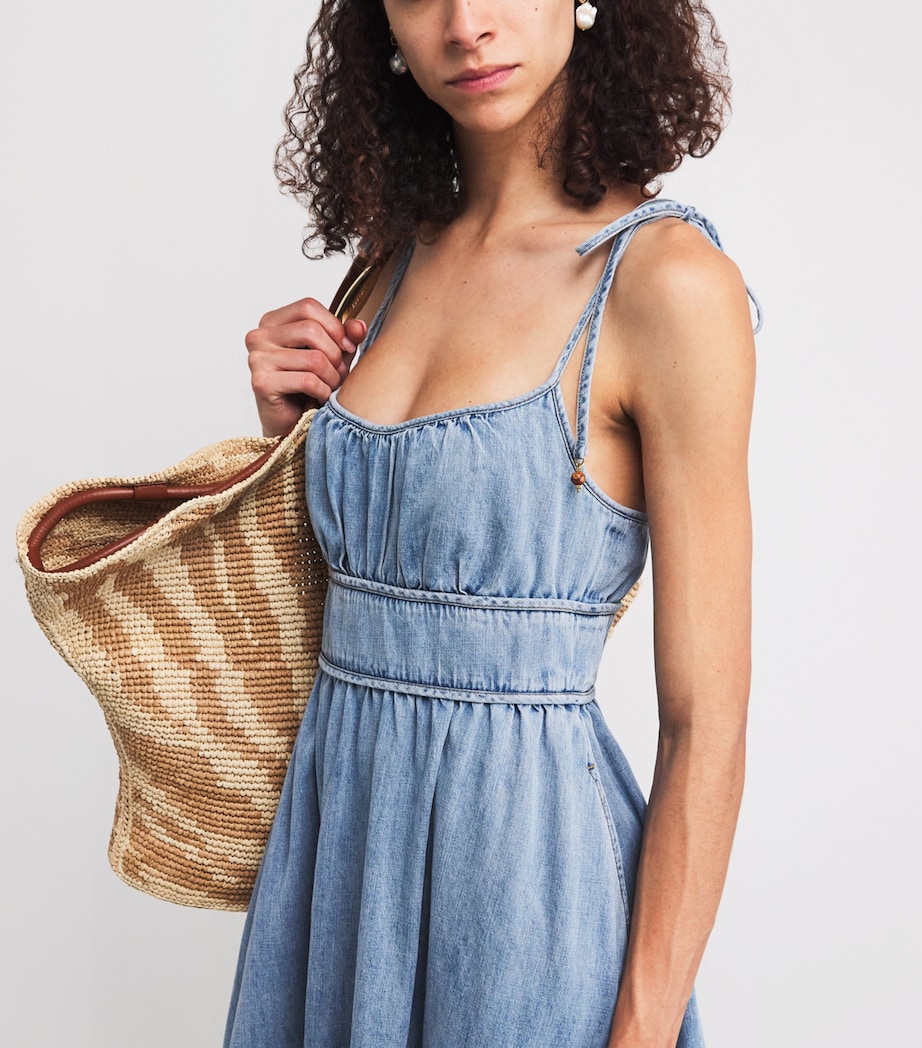 Denim Wanderlust Midi Dress SKYLARKSKYLK Image 5