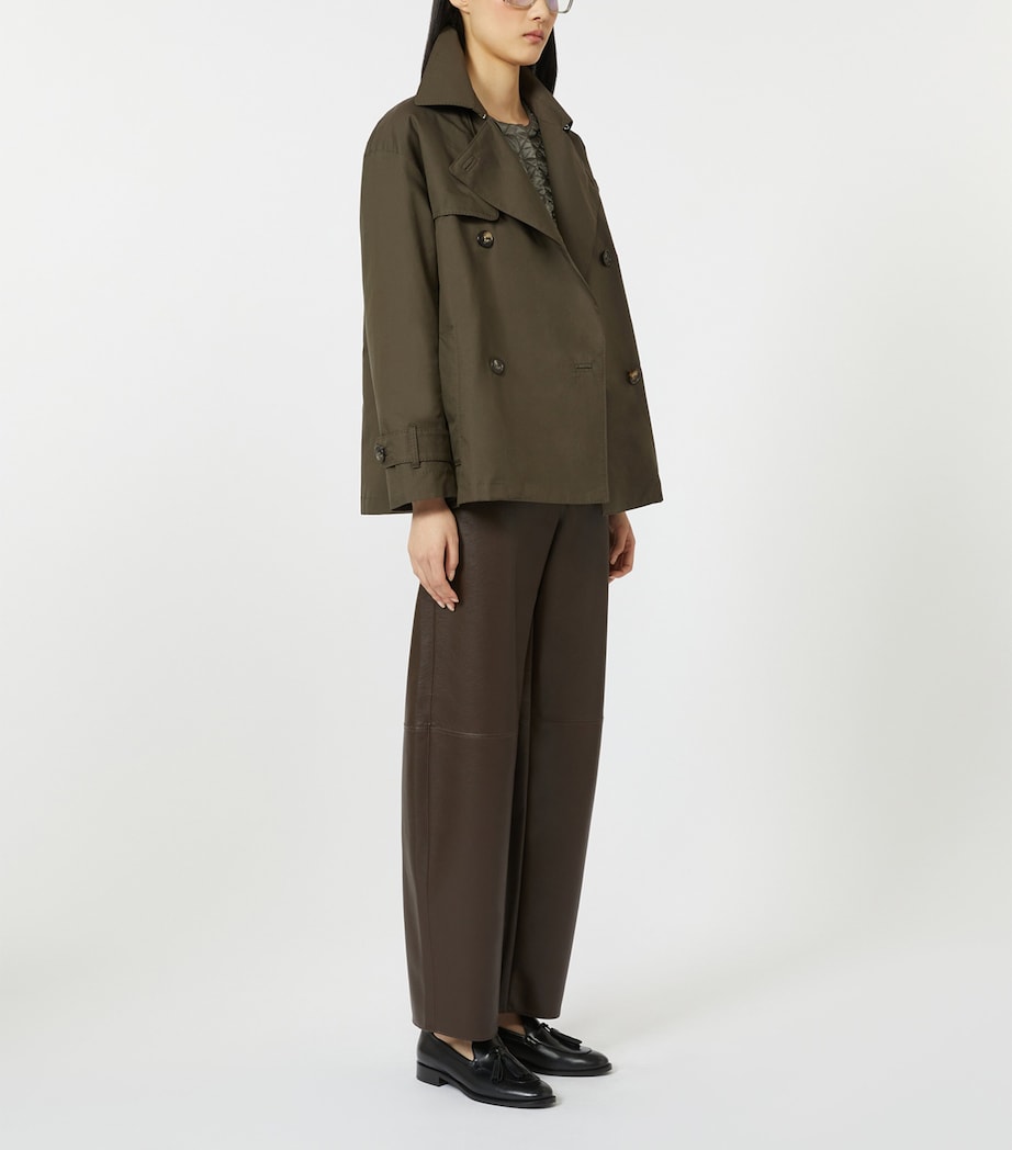 Cotton-Blend Raincoat GREEN Image 2