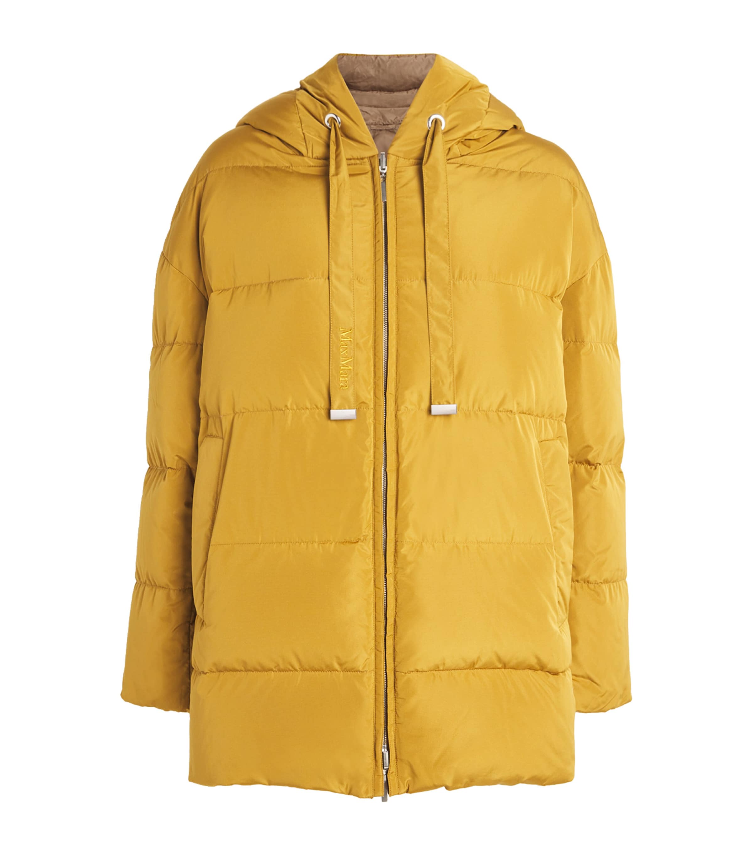 Max Mara Womens Water-Repellent Reversible Quilted Jacket Yellow Image 1