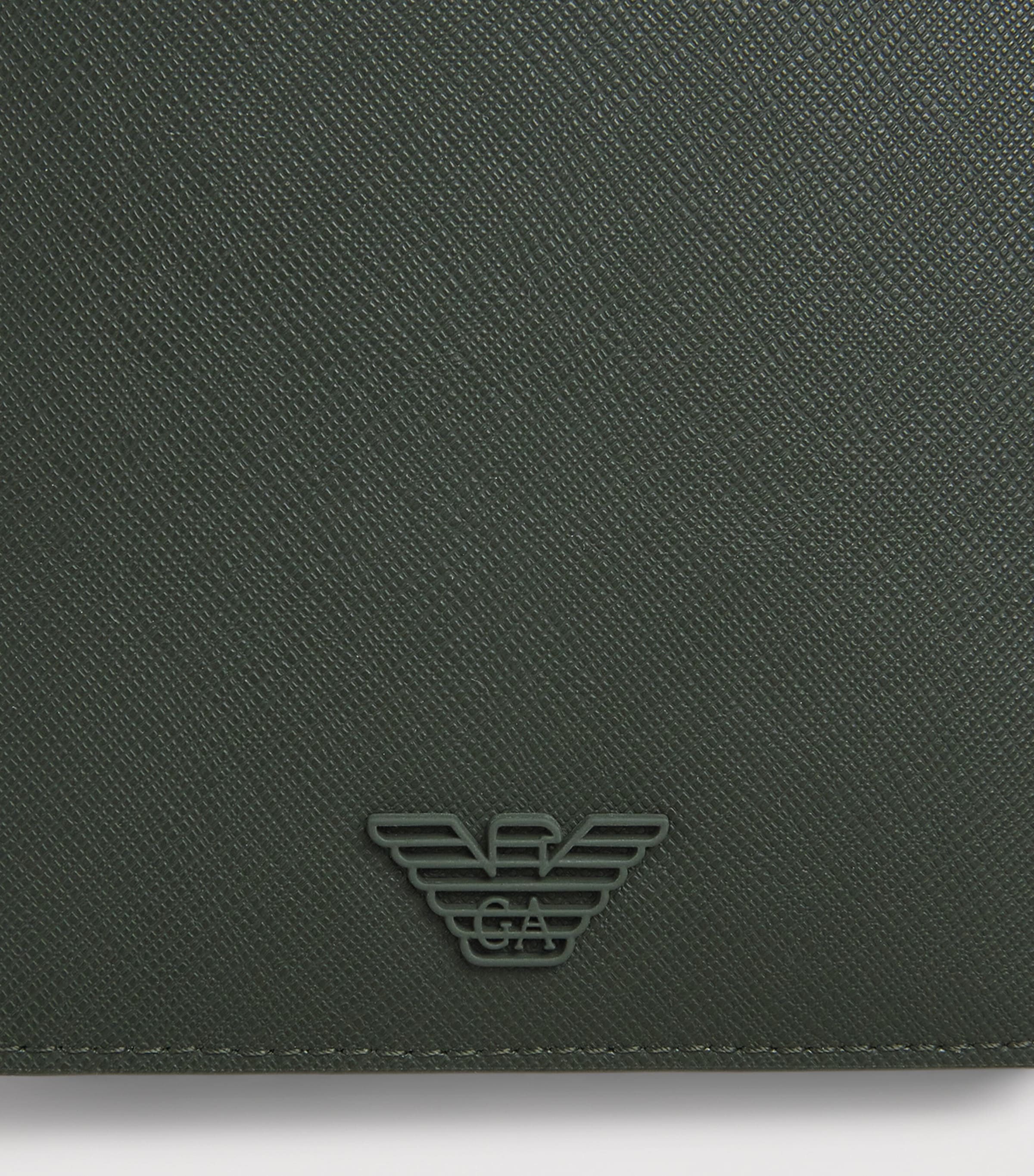 Emporio Armani Saffiano Leather Passport Holder Image 3