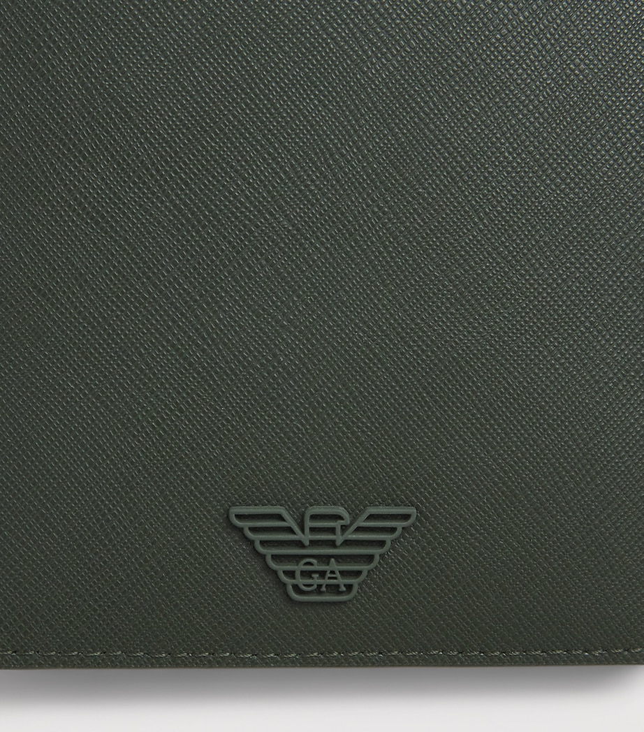 Emporio Armani Saffiano Leather Passport Holder Image 3
