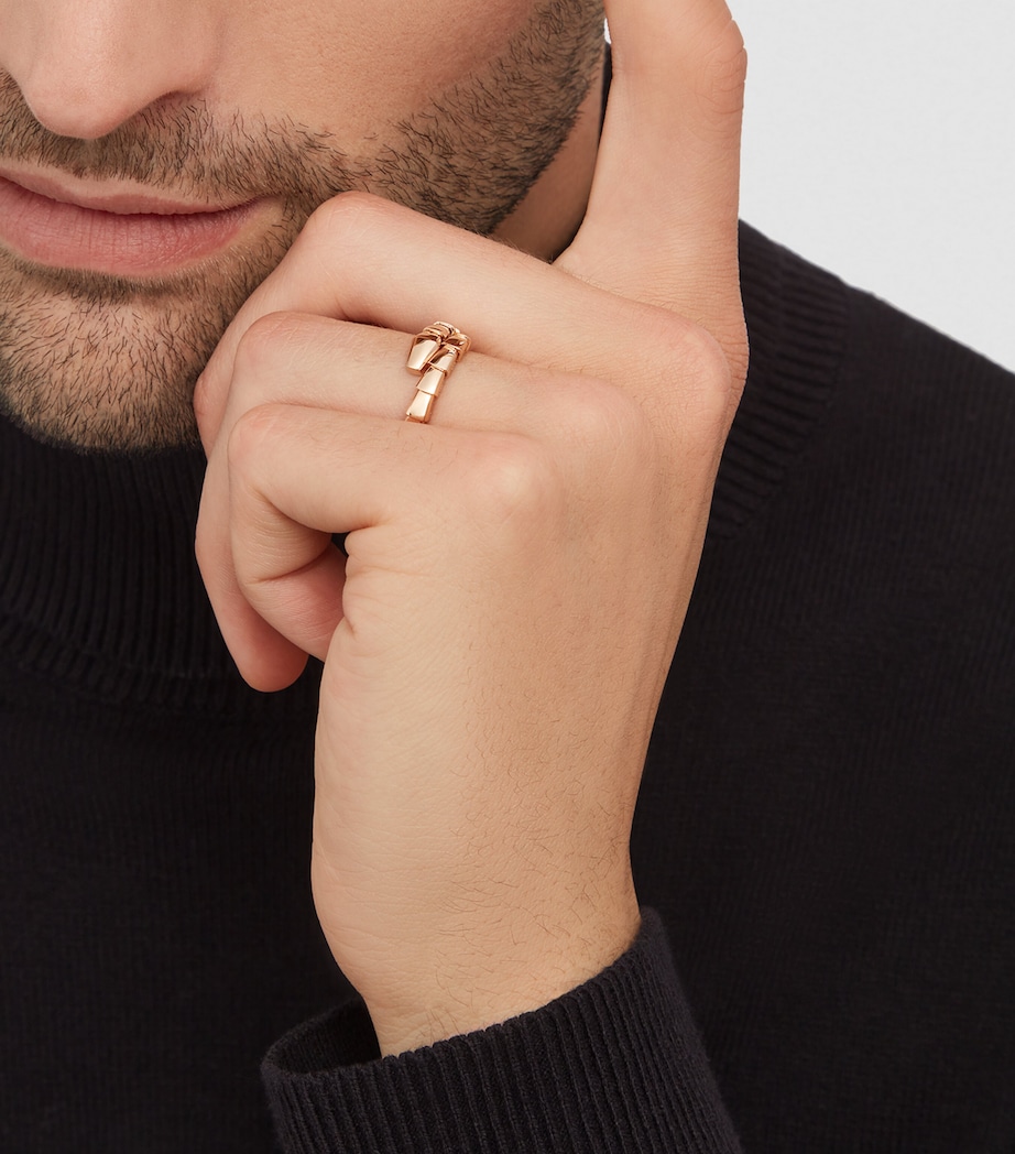 Rose Gold Serpenti Viper Ring PINK GOLD Image 7