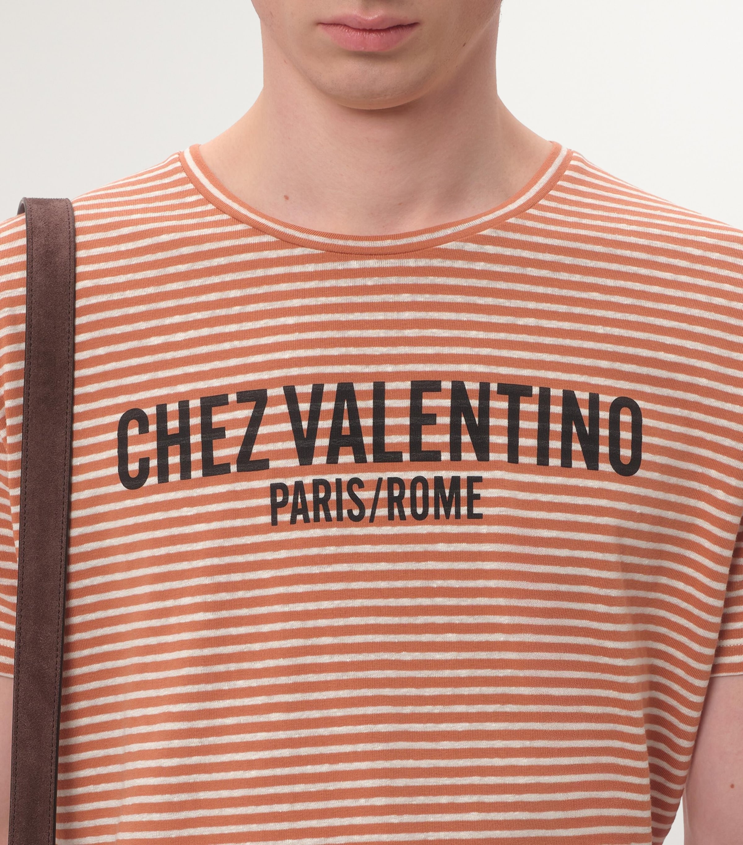Valentino Cotton Chez Valentino Striped T-Shirt | Harrods US