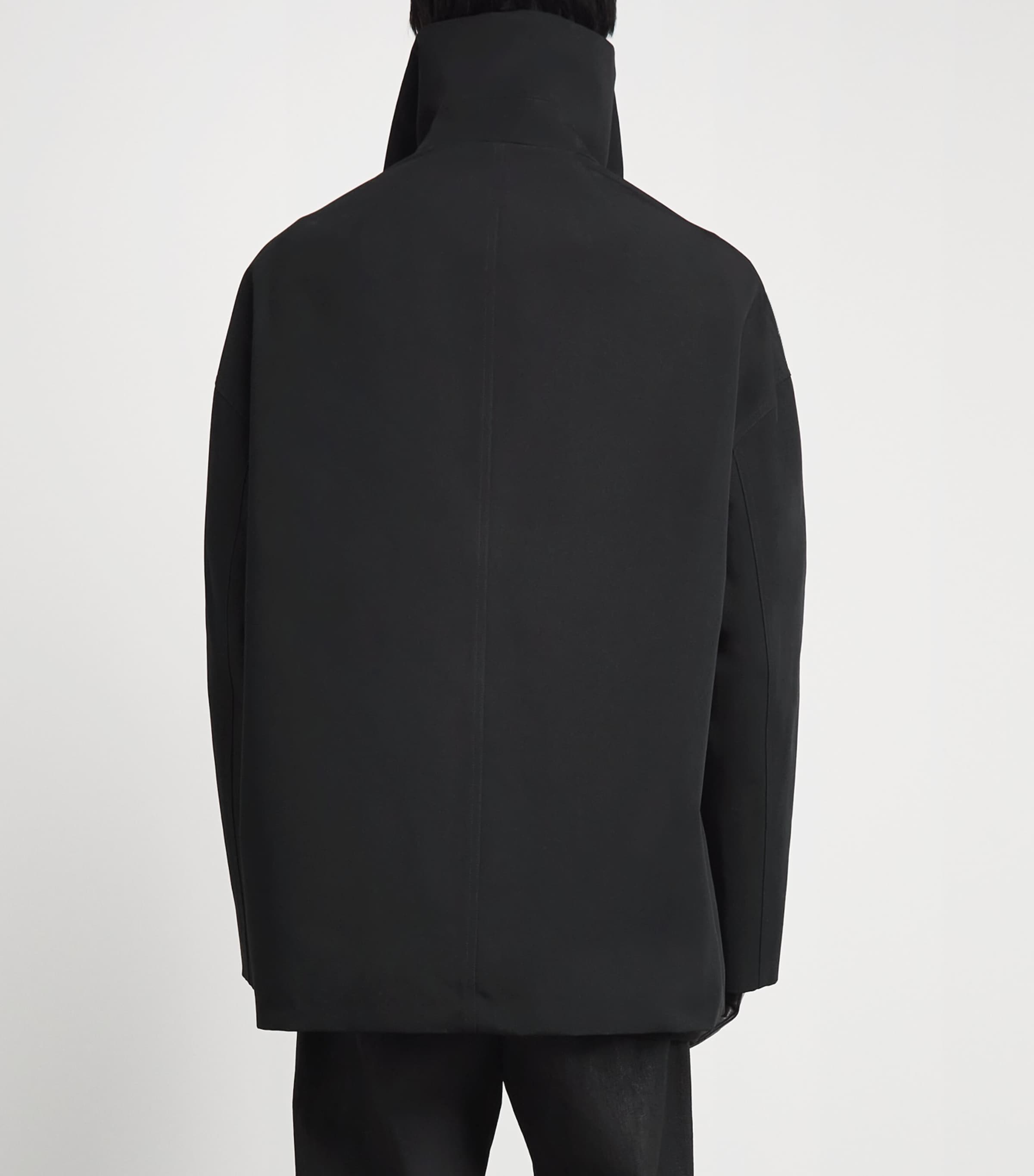 Rick Owens Mens Dracucollar Jacket Black Image 4