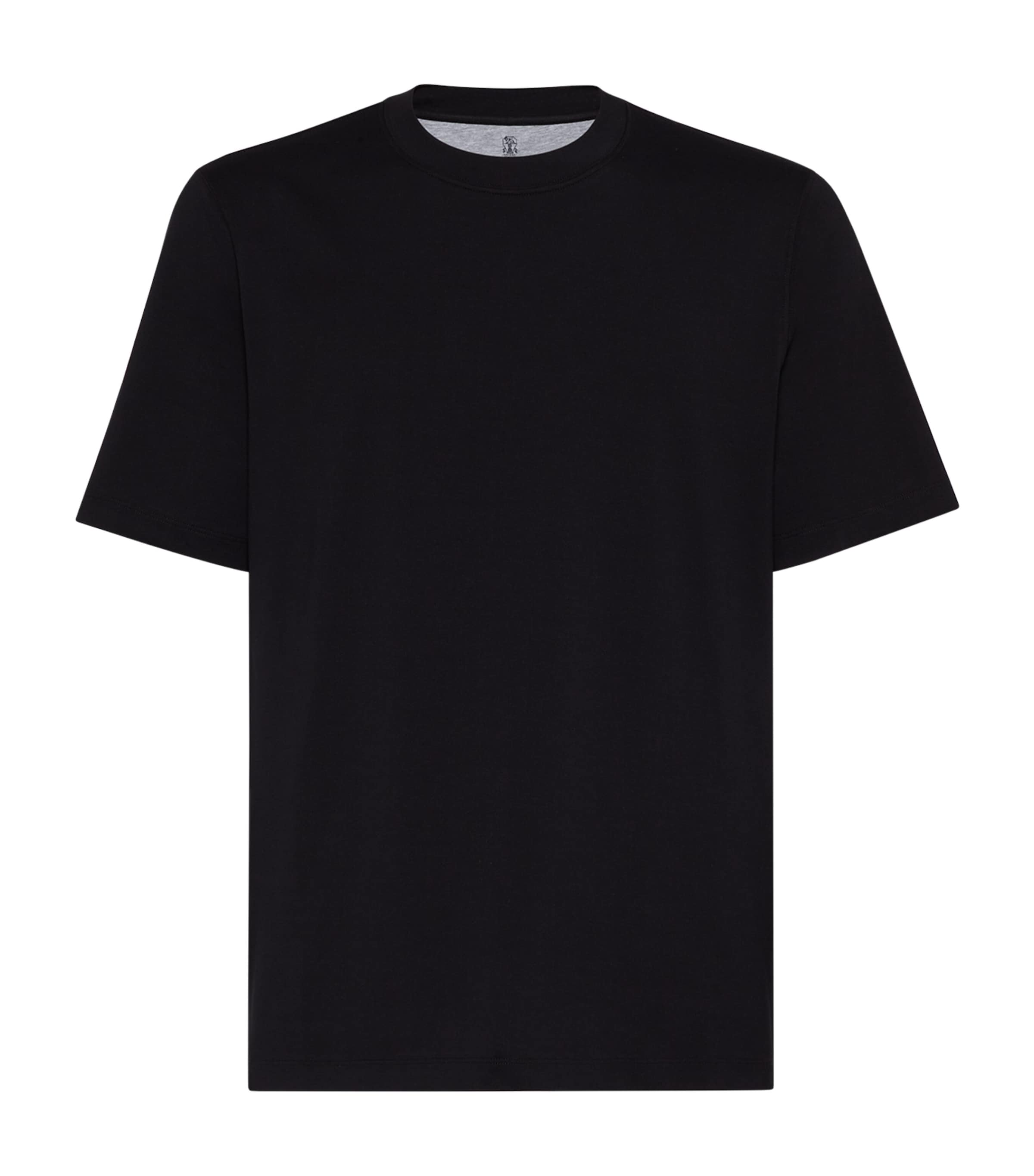 Brunello Cucinelli Cotton Crew-neck T-shirt In Black