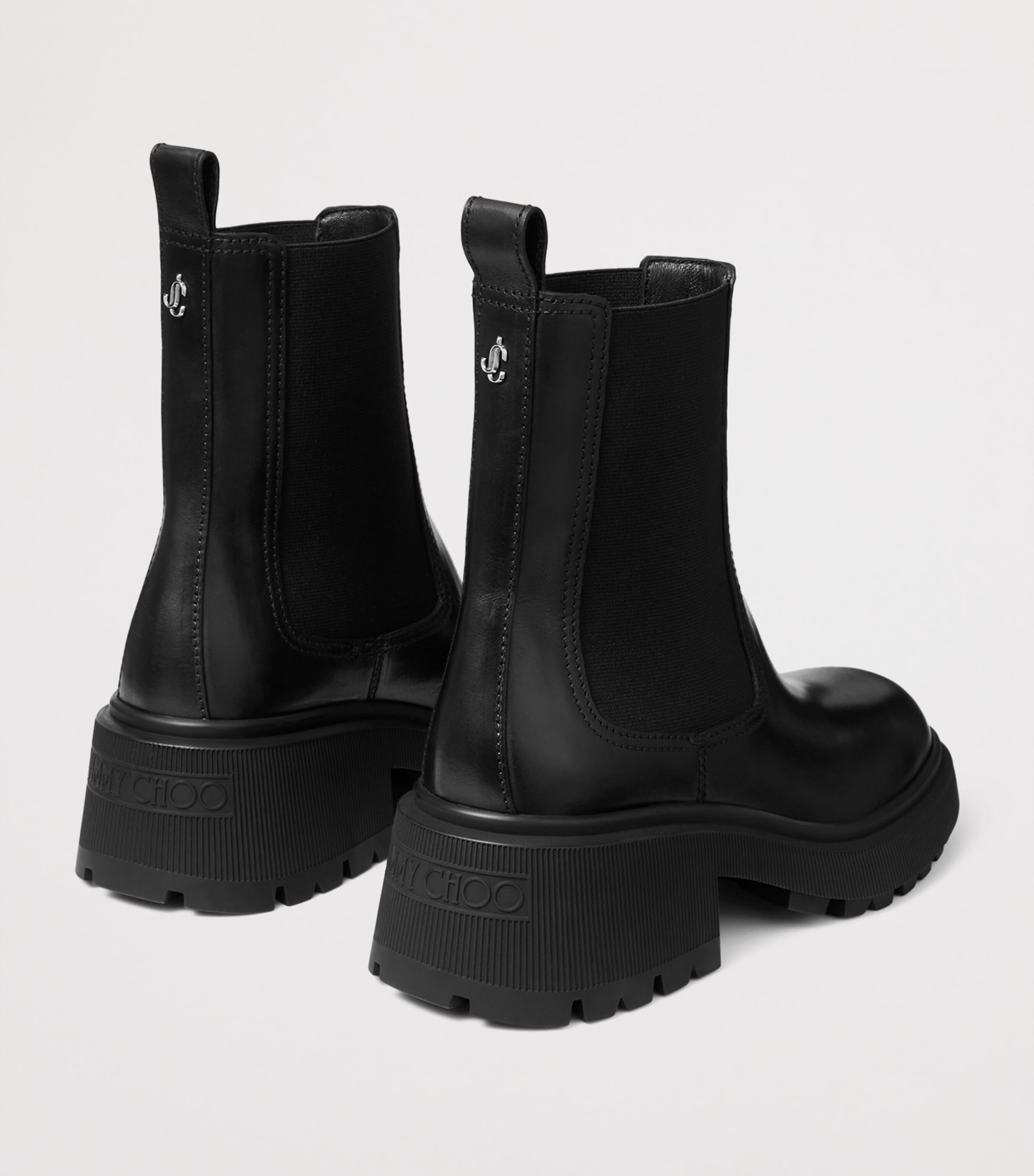 Jimmy Choo Tamia 70 Leather Chelsea Boots Black Image 3
