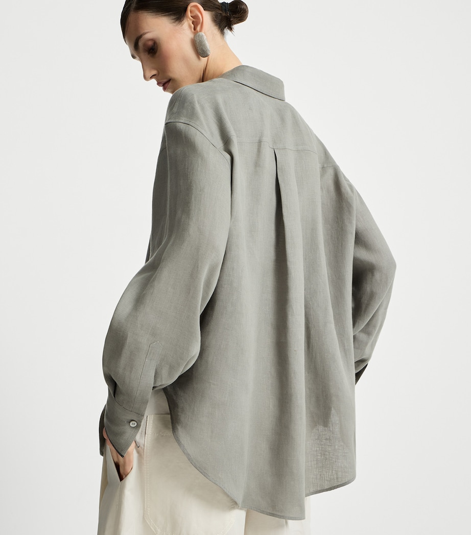 Brunello Cucinelli Womens Linen Shirt Image 5