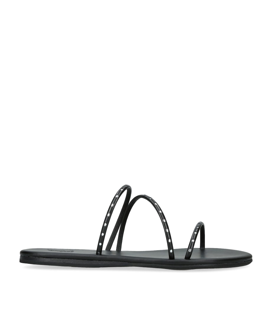 Ancient Greek Sandals Embellished Lynx Sandals Black Image 1