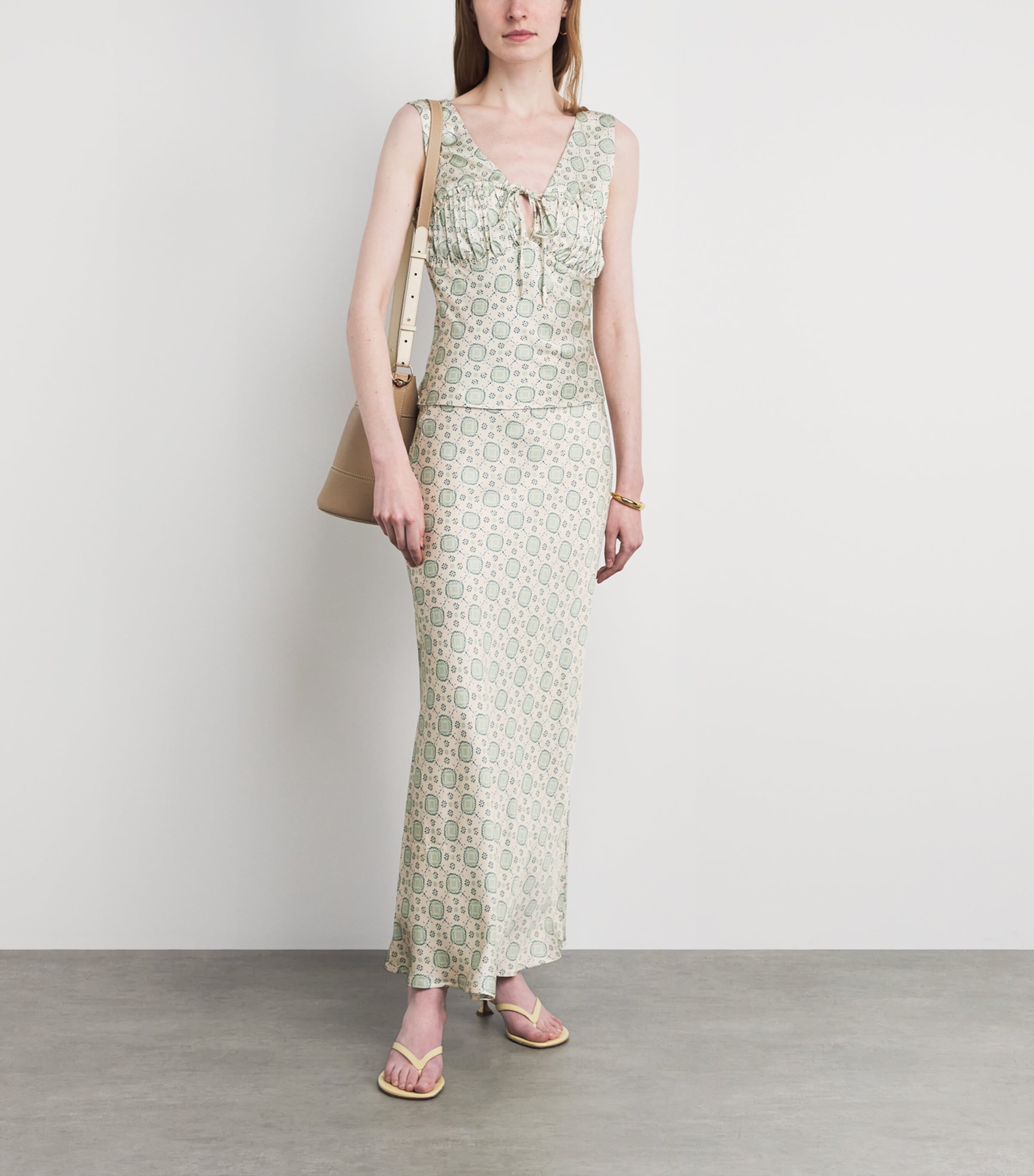 Claudie Pierlot Womens Sleeveless Printed Top Light Print Image 2
